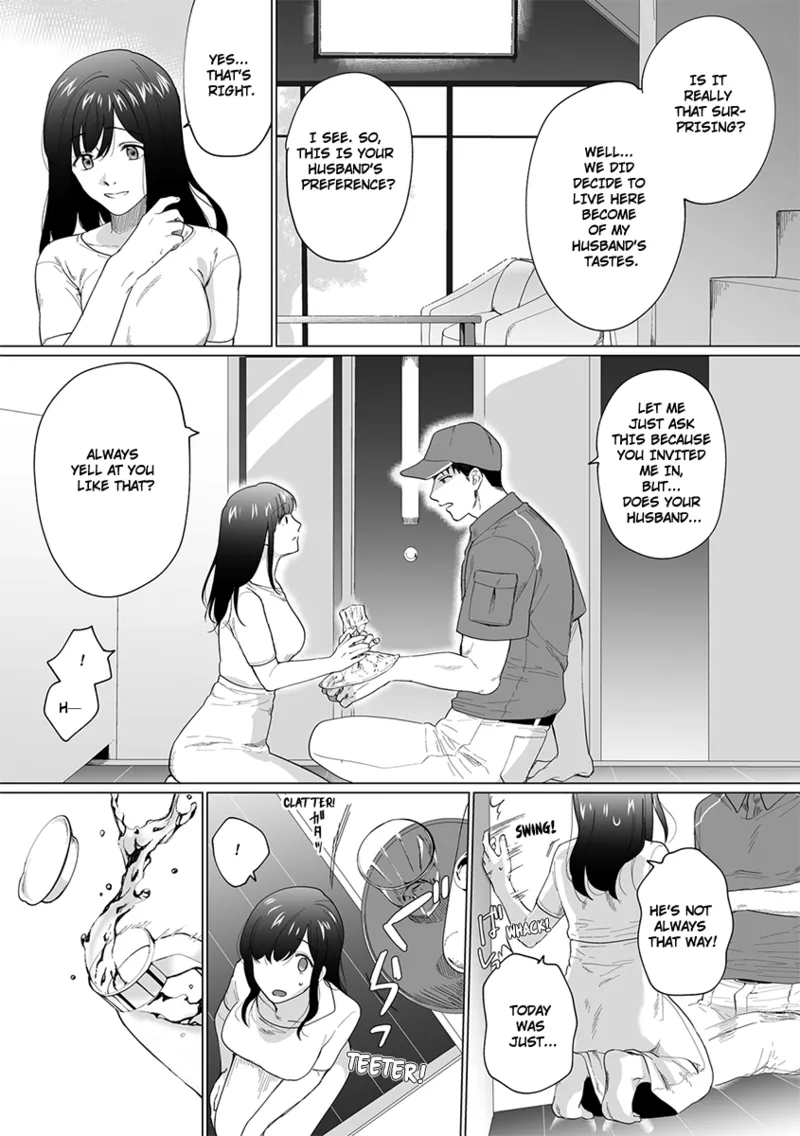 Oku-san, Nimotsu ga Todoiteimasu. ~Takuhai Danshi ni Semarareru Hitozuma~ 1 | Ma'am, You Have a Package! The Housewife Who's Seduced by the Delivery Man 1 page 7 full