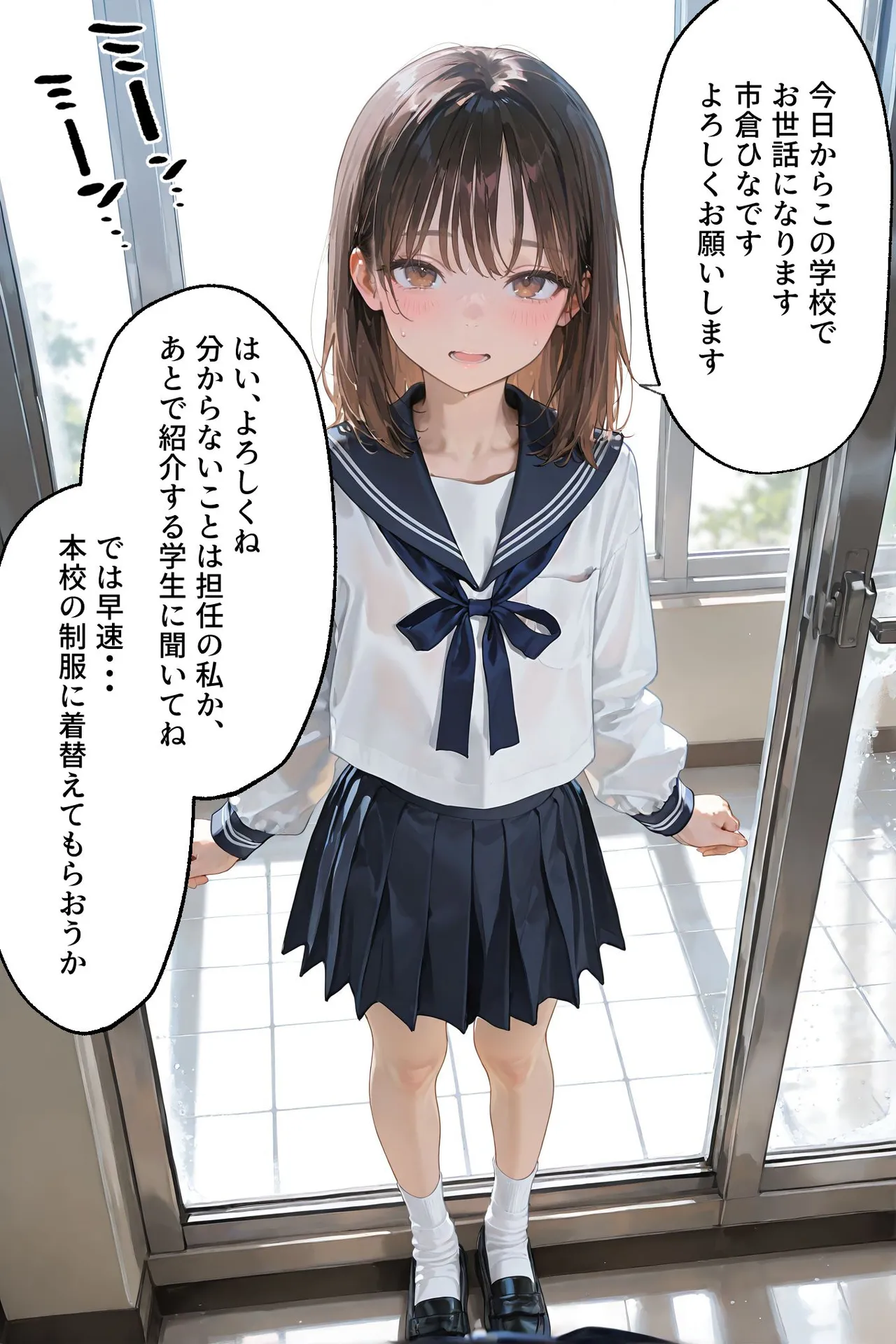 百合キス｜護謨学院『ラバーセーラー服着用レッスン page 2 full