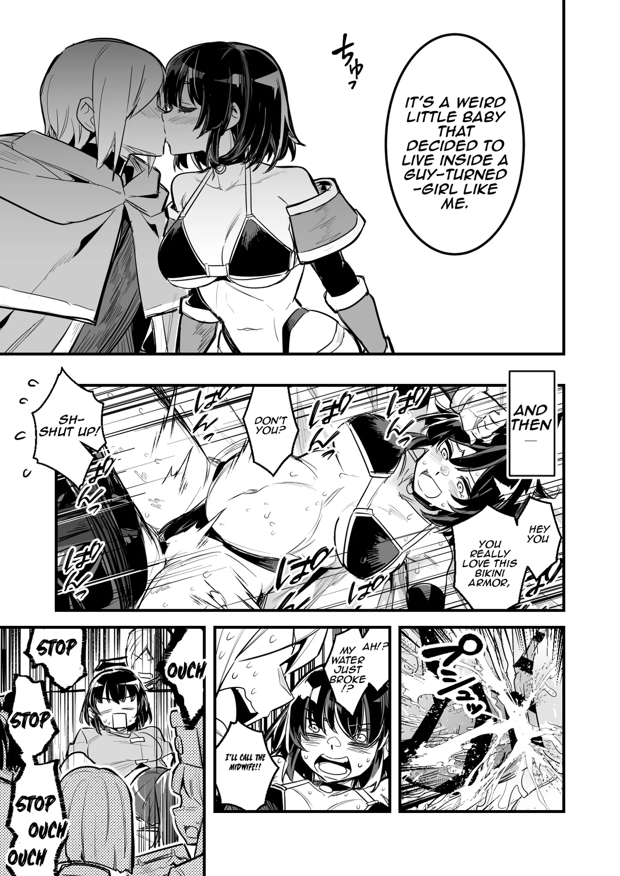 A Male Adventurer Caught in a TS Trap in a Dungeon and Gives Birth page 7 full