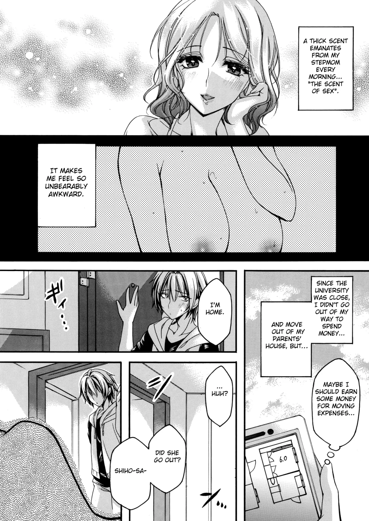 Gibo no Bikou ~Madoromi no Maroyaka Hounyuu~ I Stepmother's Scent: Slumbering Full, Ample Breasts page 2 full