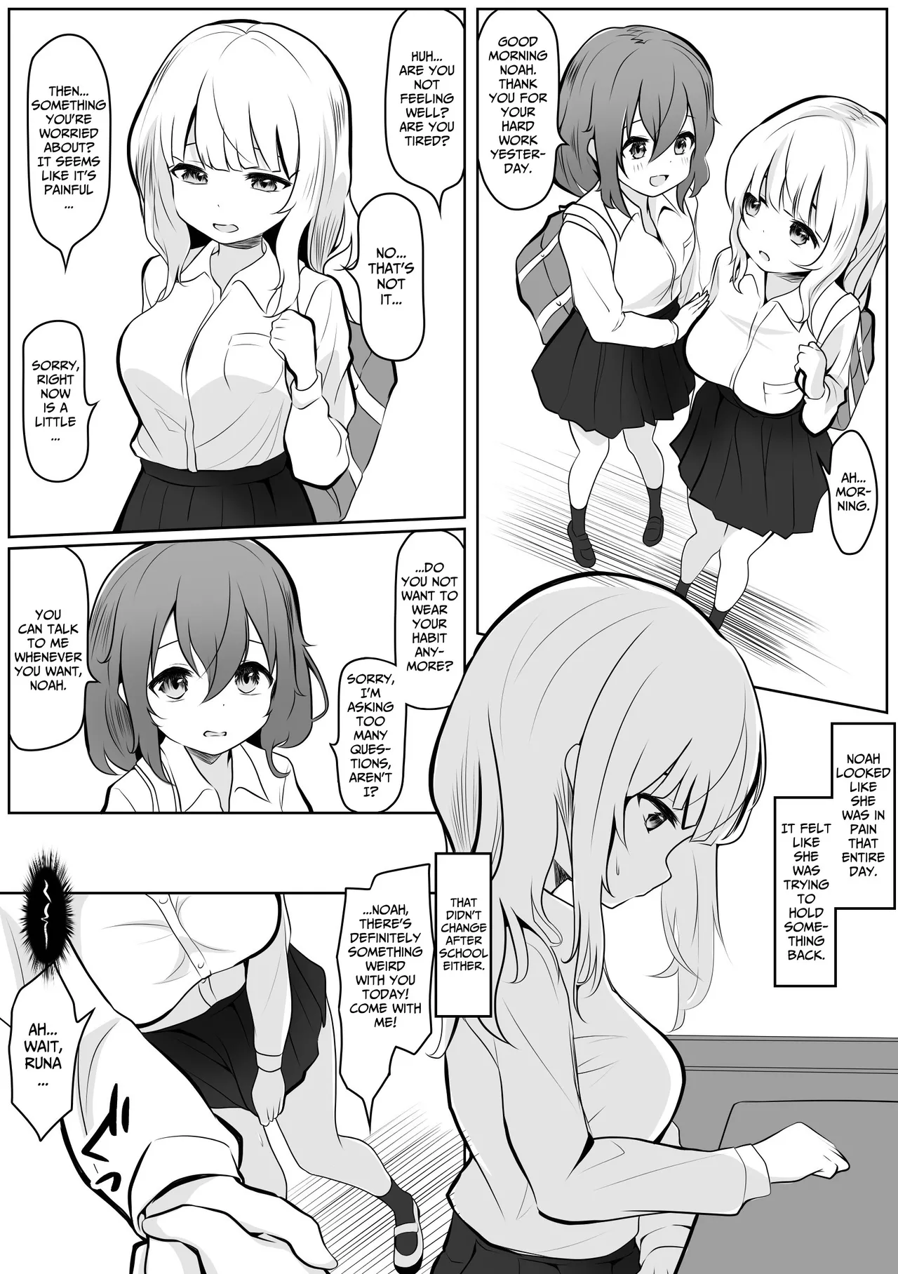 Runa no Ahimitsu no Futanari Ecchi | Runa x Noa Secret Futanari Sex page 6 full