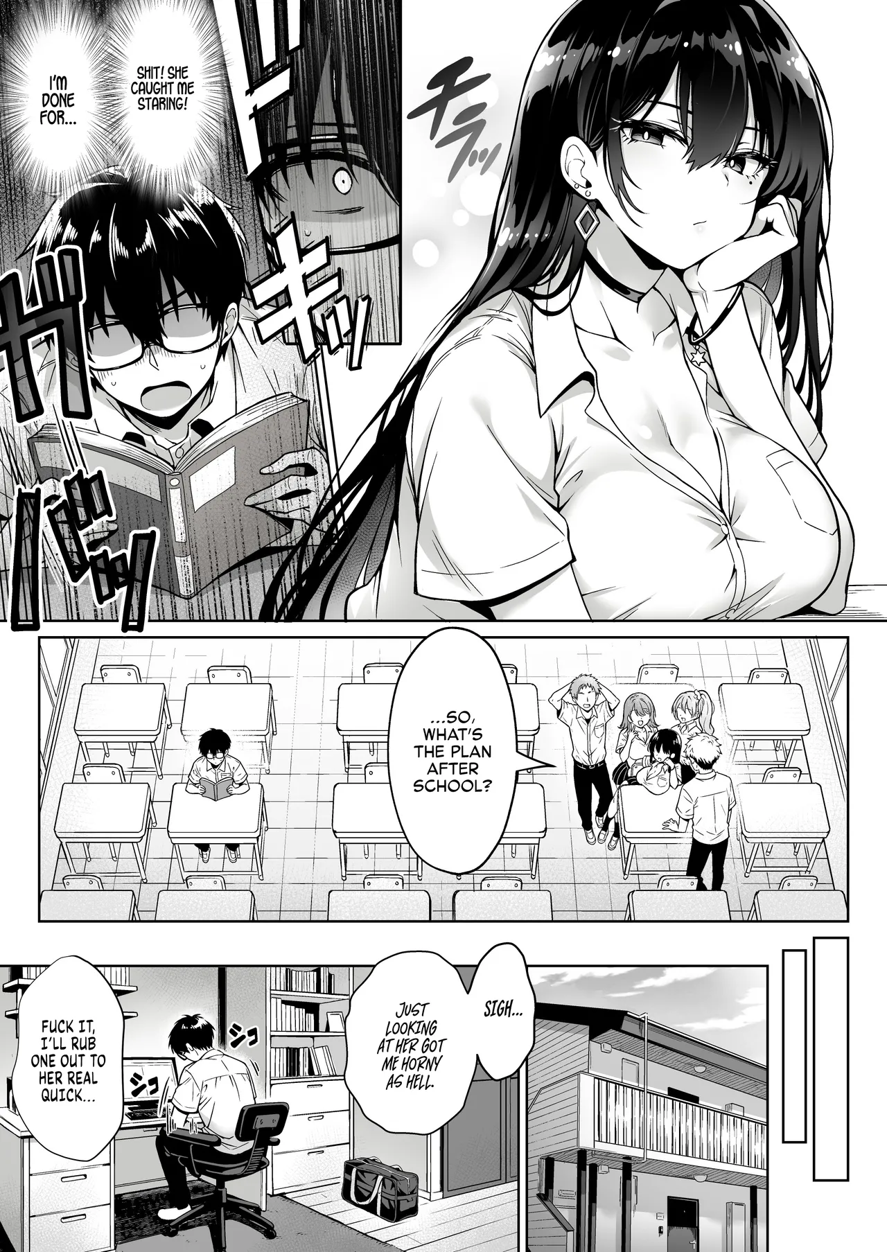 Totsuzen Ie ni Kita Gal ni Boku no Doutei o Ubawareteitta Hanashi | A gyaru showed up at my place and stole my virginity. page 4 full