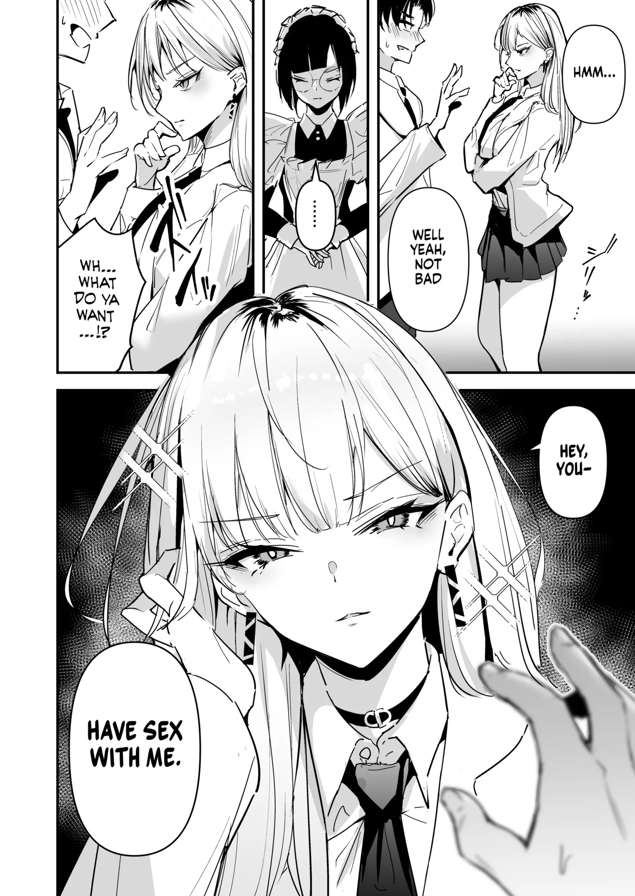 Mattaku Icha Love suru Ki no Nai Kyonyuu Reijou Gal ni Niku Dildo Atsukai Sareteiru Ore no Hanashi | The Story of How I’m Treated Like a Living Dildo by a Big-Titted Rich Gyaru Who Has No Interest in Being Lovey-Dovey page 8 full