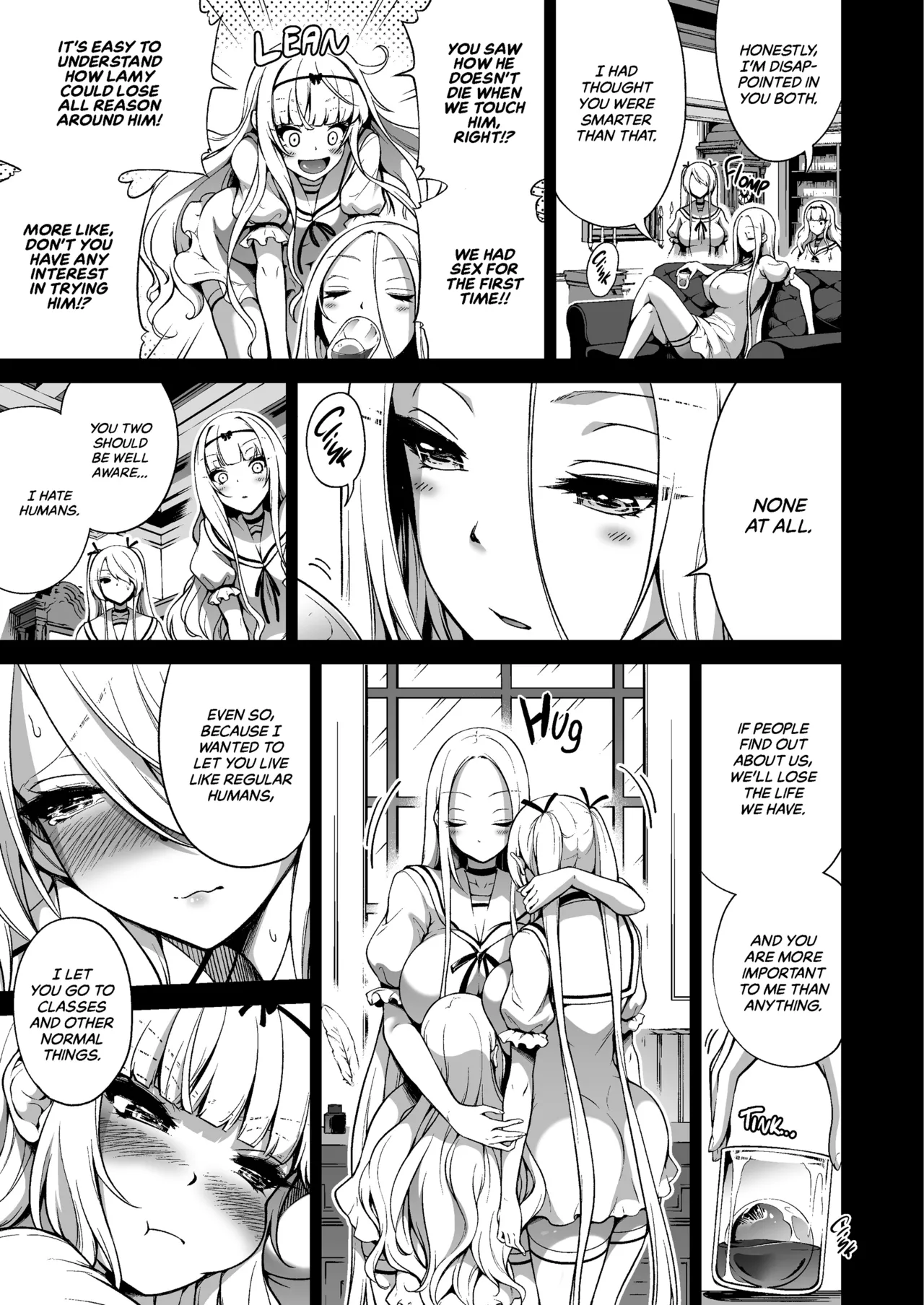 Boku ni Shika Furenai Succubus Sanshimai ni Shiborareru Hanashi 3 | Hands-On Draining With Three Succubus Sisters - Chapter 3: Yuuki's Succubus Confinement page 9 full