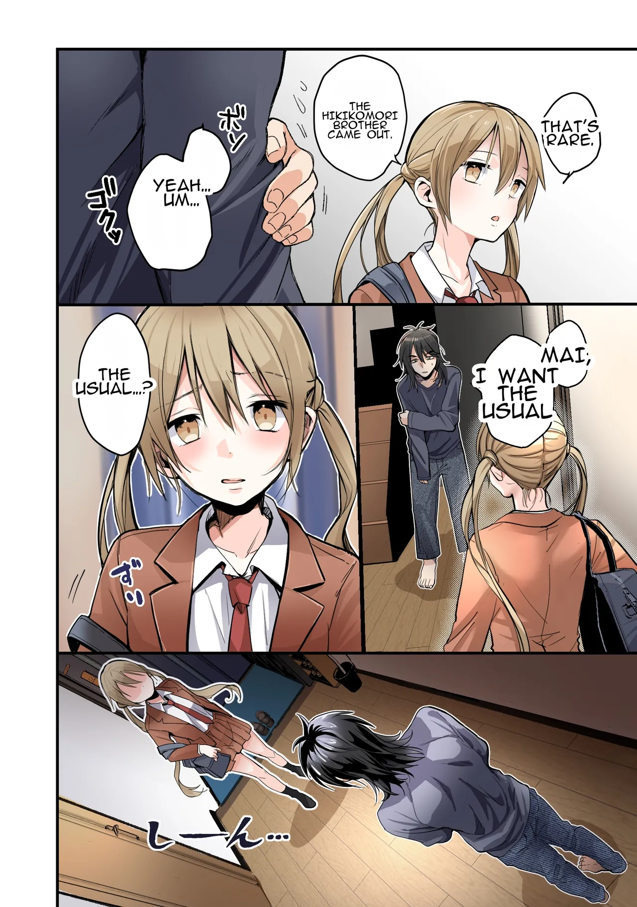 A Story About How a Younger Brother Turns Into a Onahole Who Loves Her Oniichan♥ page 9 full