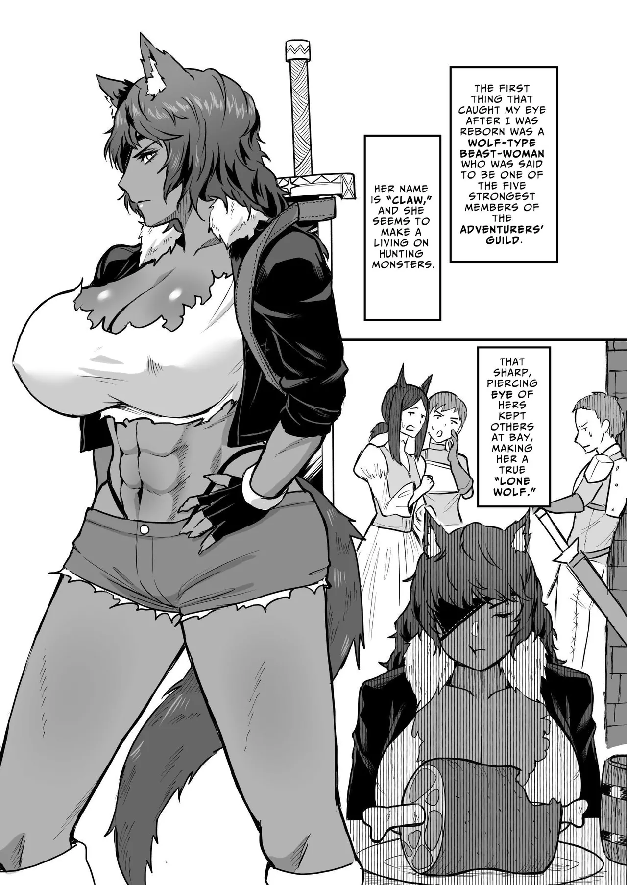 Sex Tame -Ookami Juujin- | Sex Tame -Wolf Girl- page 4 full
