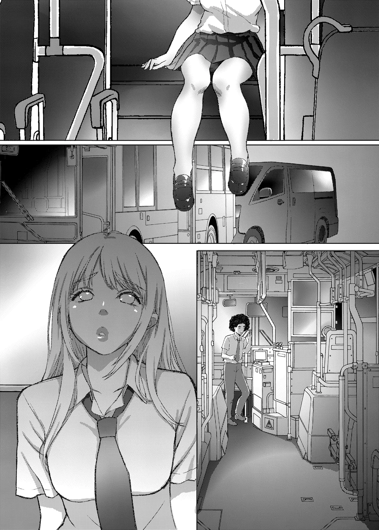 Kotori-chan no Sainan 4  Revival Bus-tsuu ni shita Kyonyuu J-kei ga Busjack Rinkan no Kei ni Shosareru Hanashi. page 4 full