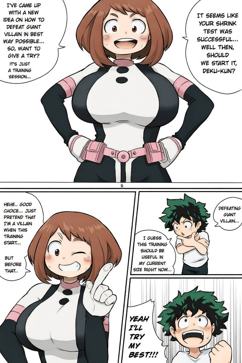 Ochako Uraraka vs Izuku Midoriya page 1 full