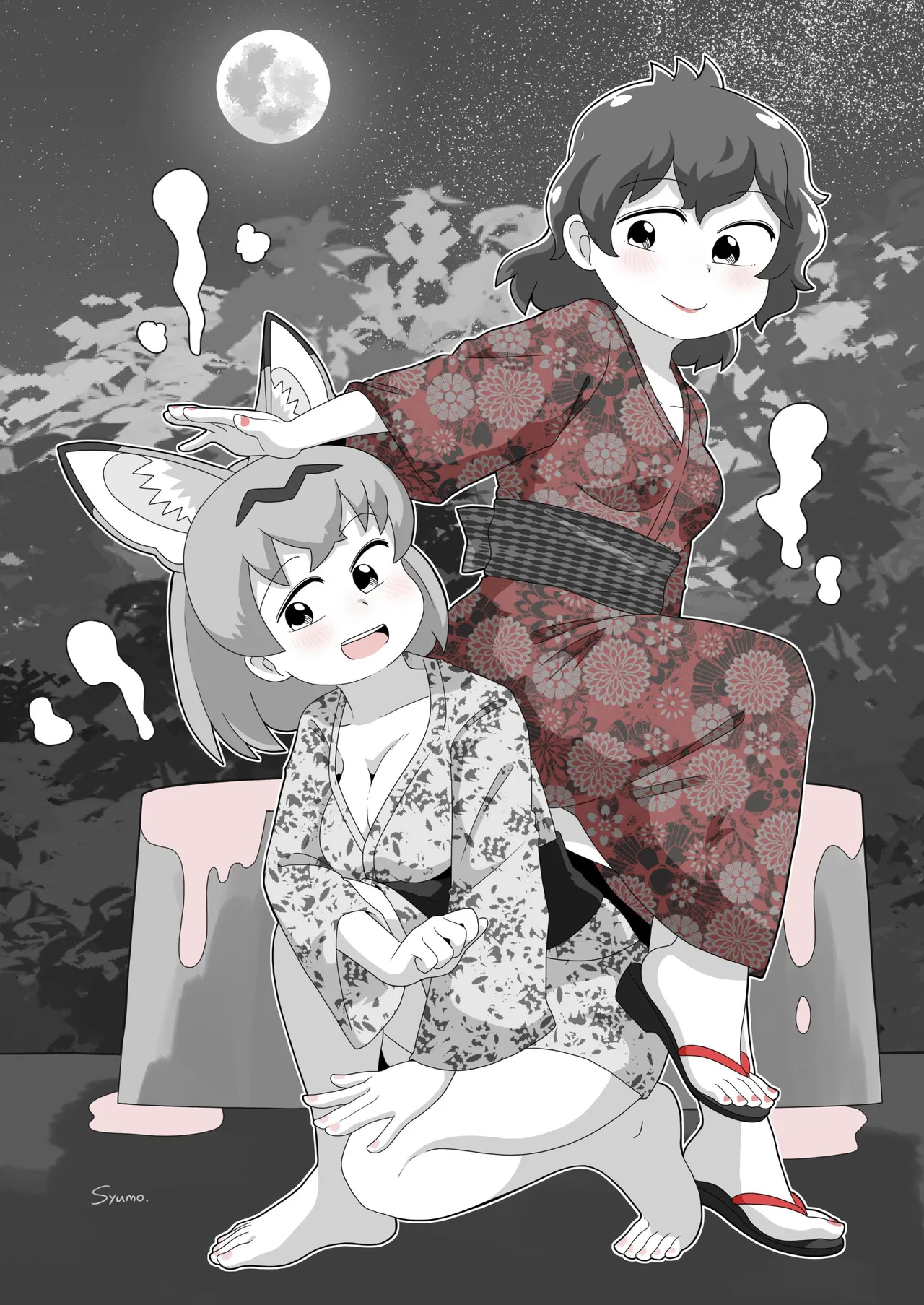 KemoFri Onsen goudou ~Yokujou de yokujou wa dame nano ne!~ page 5 full