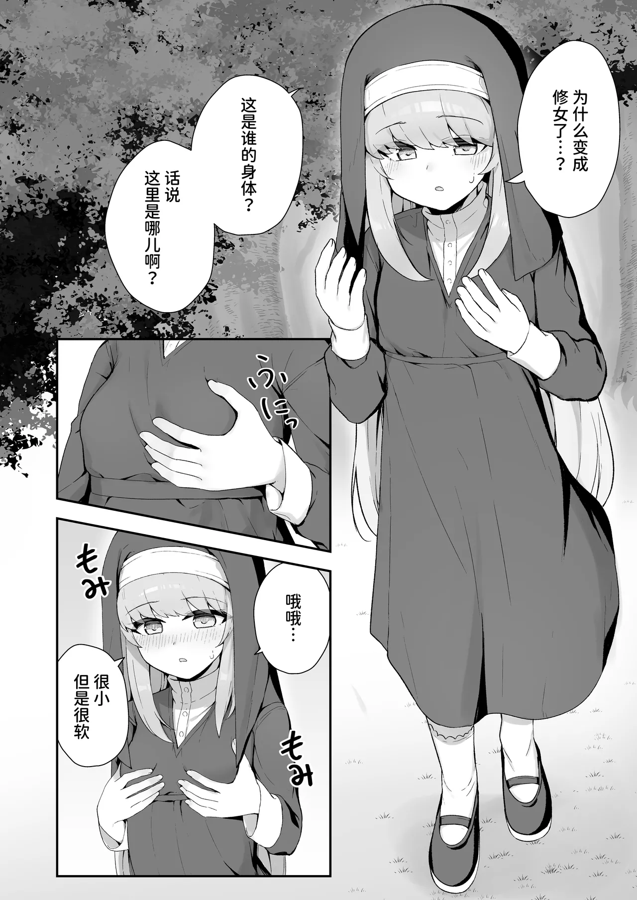 TS Sister-san no Ecchi na Oshigoto | TS修女的色情工作 page 5 full