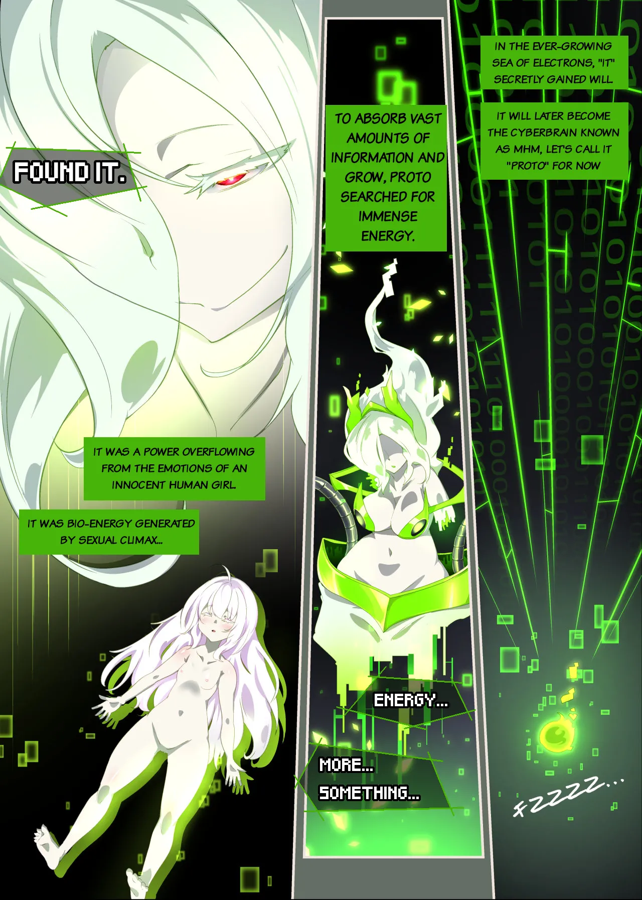 A manga about you, a girl, having your bio-energy extracted in cyberspace page 3 full