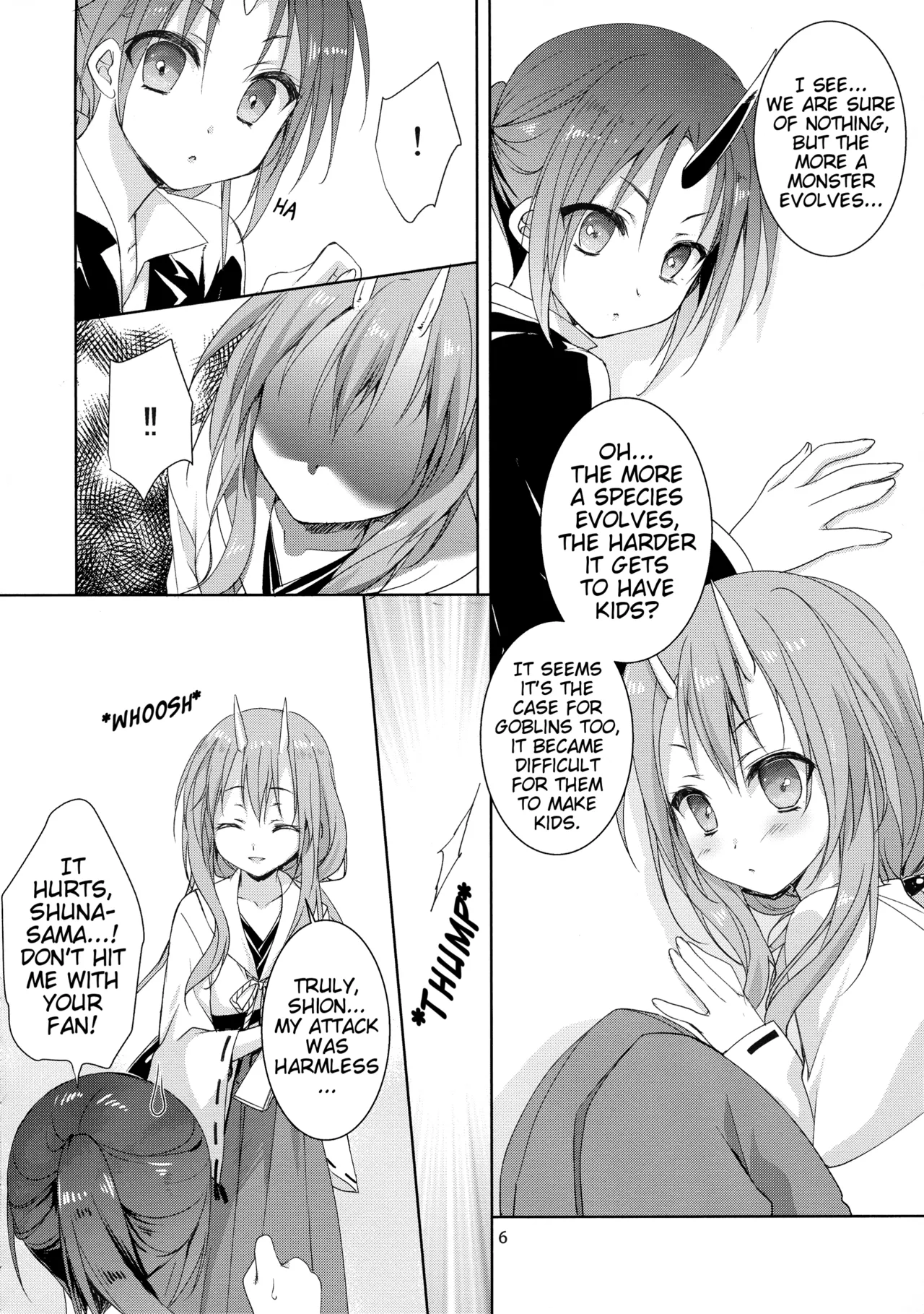 Shuna wa Rimuru-sama no Kodomo ga Hoshi no desu! Shuna wants Rimuru-sama's children! page 6 full