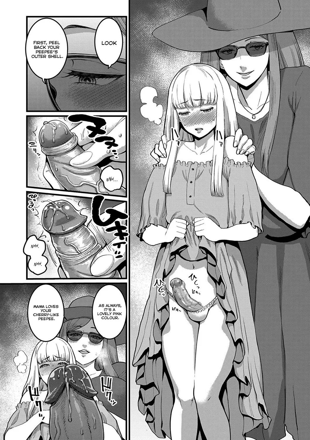 Boku to Mama no Josou Koukai Pakohame Nama Sex page 6 full