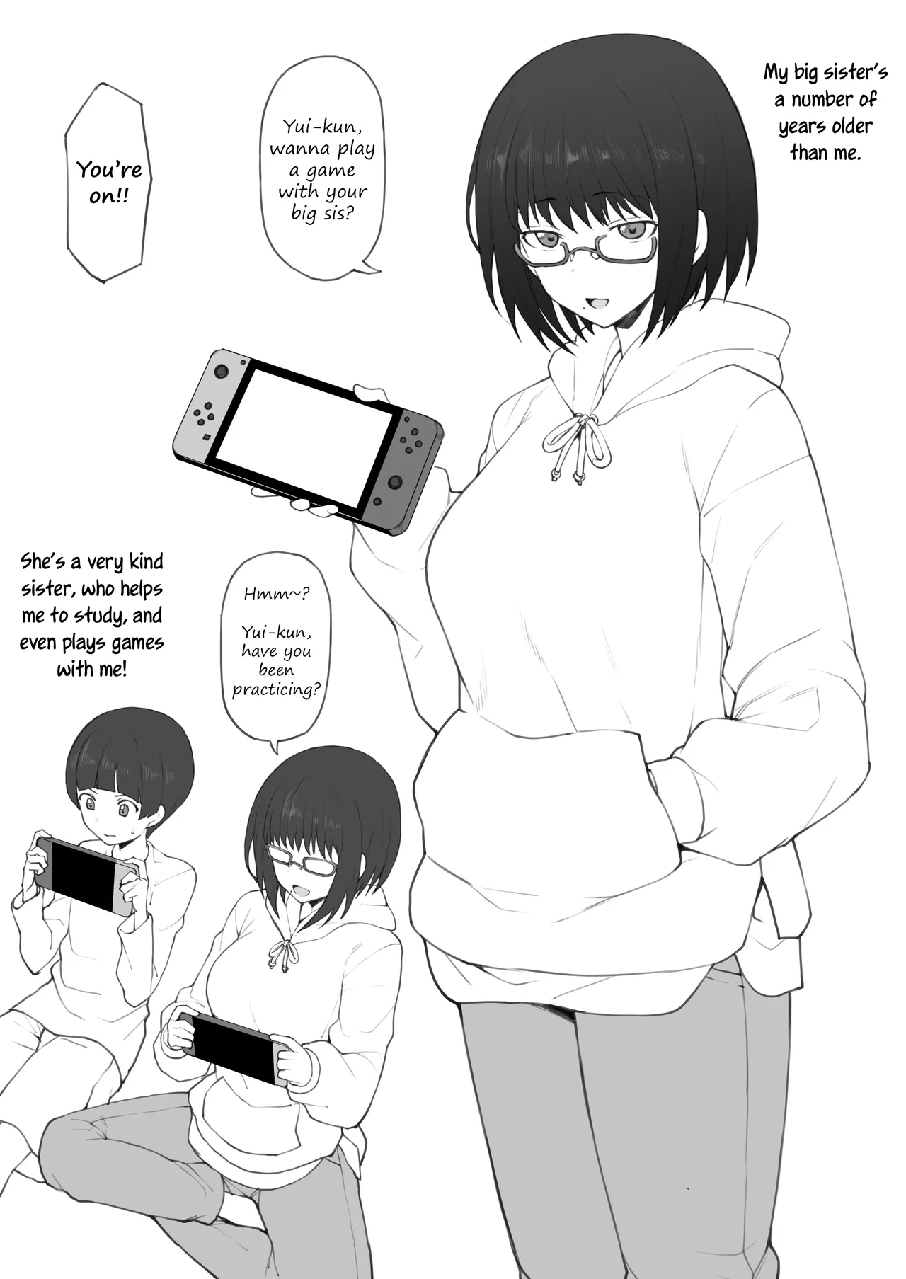 Daisuki na Onee-chan ni Karita Pasocon no Naka ni... | On the Laptop My Beloved Big Sister Lent Me… page 1 full