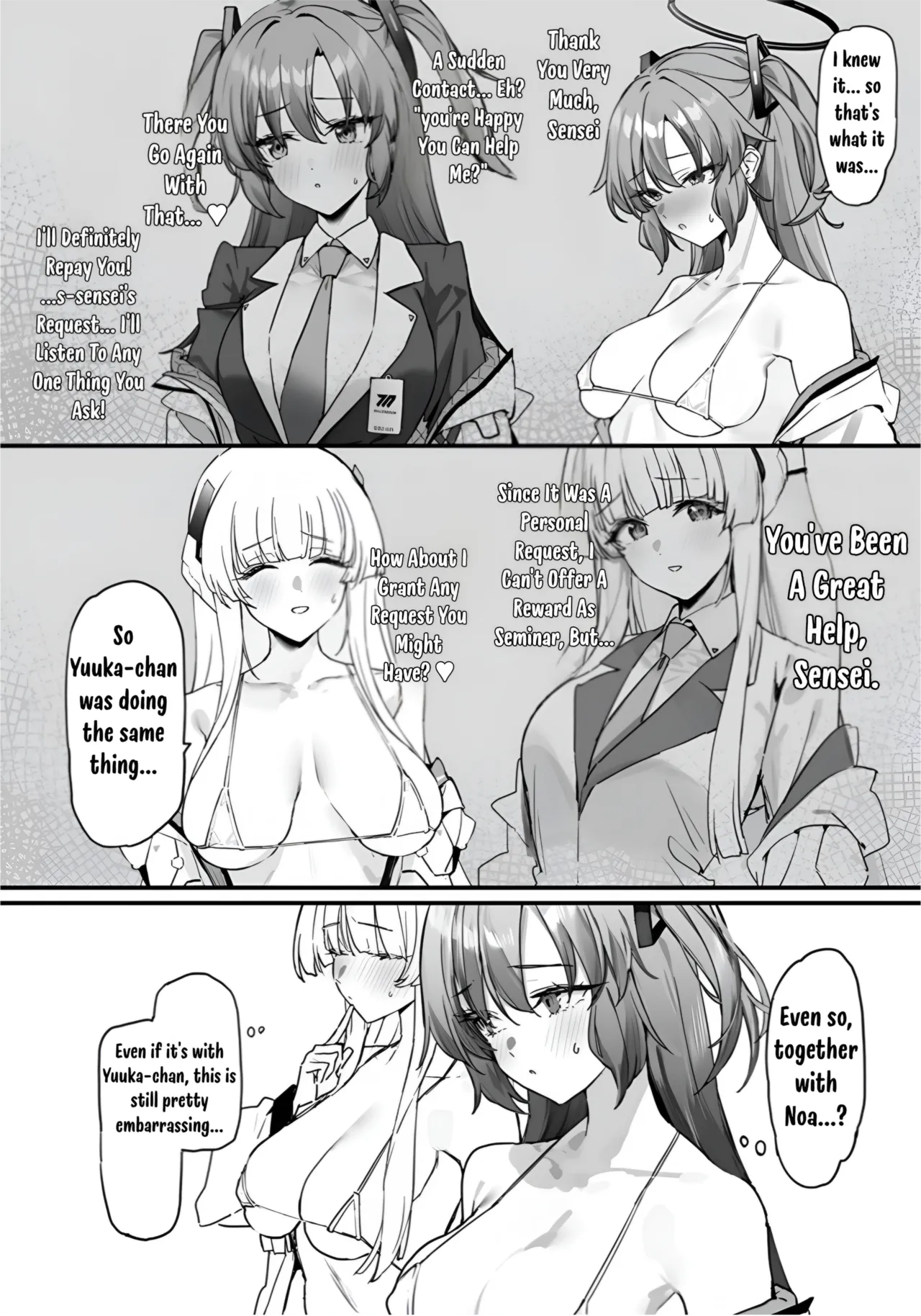 Flirting and Cuddling with Yuuka-chan and Noa-chan | Yuuka-chan to Noa-chan to Ichaicha Suru Hon page 3 full