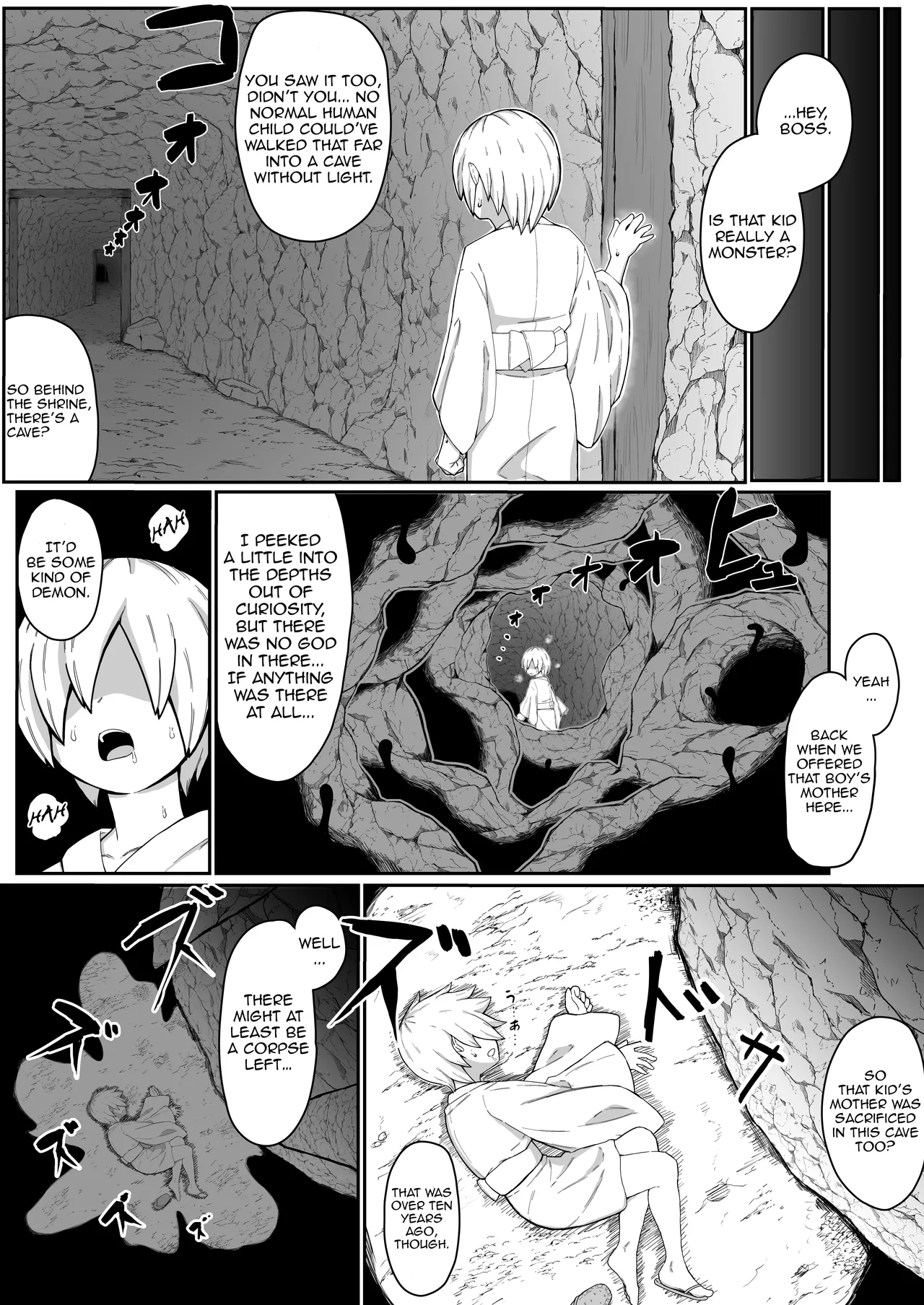 Ikenie Boshi Koubi -Mura no Ikenie to Natta Boshi wa Yami no Soko de Eikyuu ni Koubi Suru- | Sacrificial Mother-Son Mating -The Mother and Son Who Became the Village’s Sacrifice Mate Eternally in the Depths of the Darkness- page 4 full