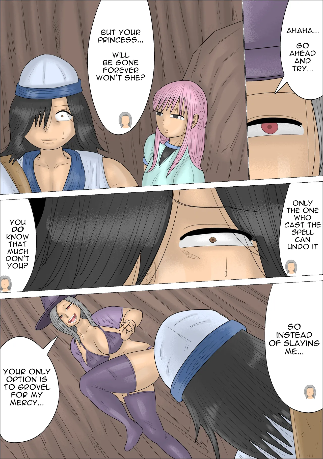 Reverse NTR! The Hero is Gender-Bent by Magic in Front of his Princess... page 8 full