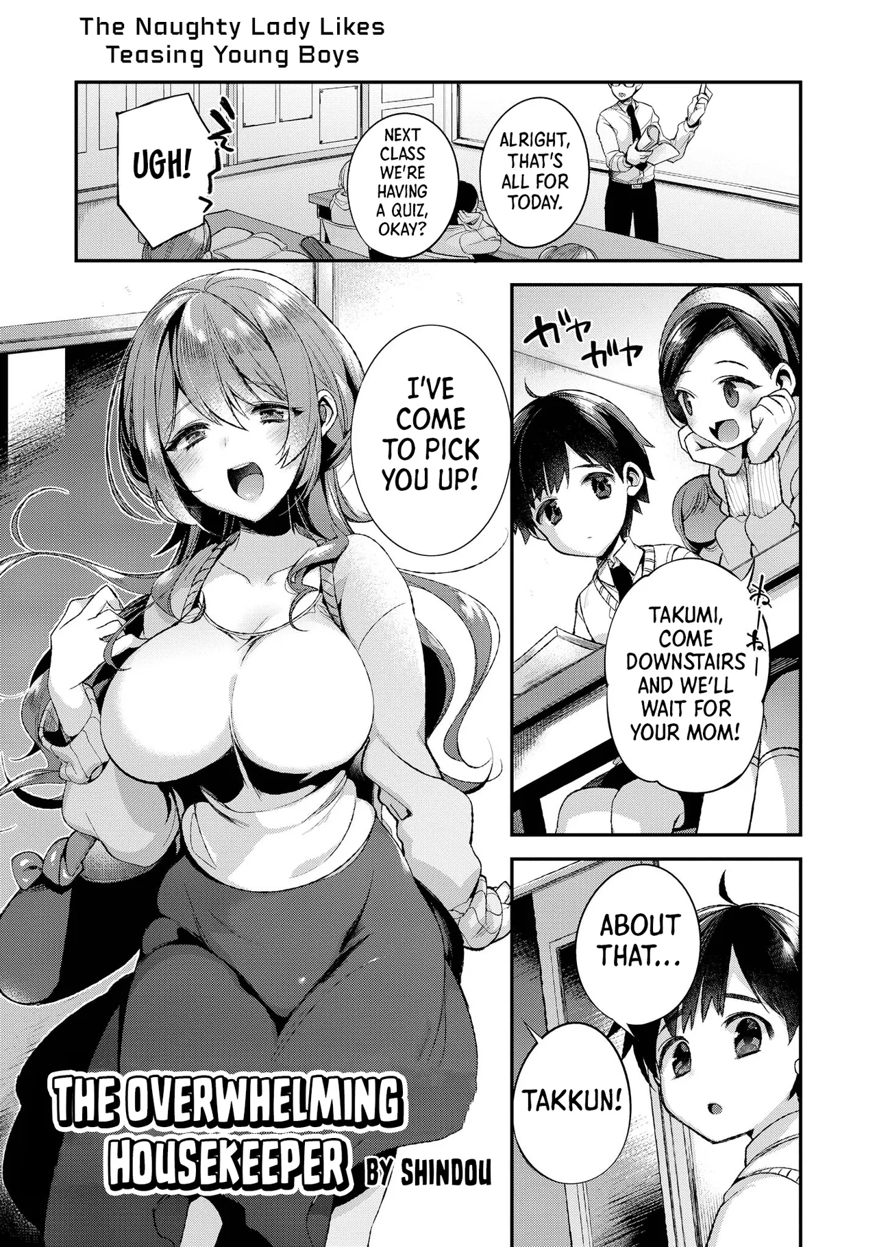 Ecchi na Oneesan ga Shounen ni Itazura Shichau | The Naughty Lady Likes Teasing Young Boys page 3 full