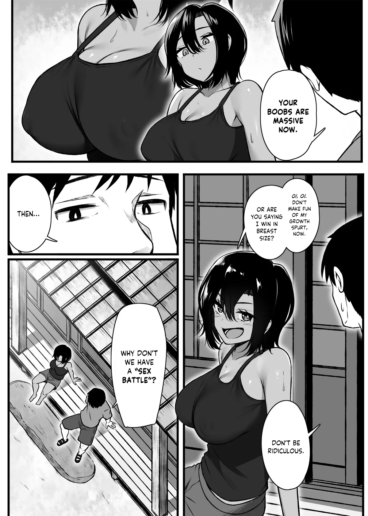 Makezu Girai na Osananajimi to H Shoubu suru Hanashi | A story where a Childhood Friend that hates Losing has a Sex Battle! page 4 full