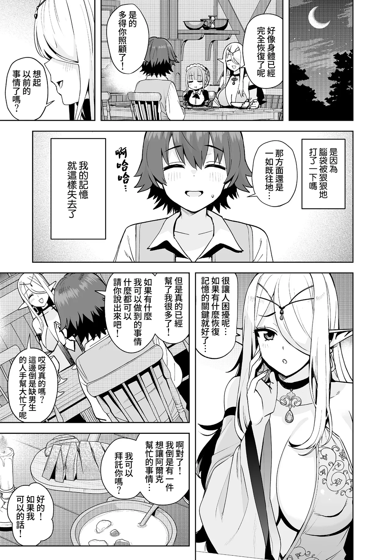 Isekai no Kurashi to Sei-katsu ~Kioku o Ushinatta Boku wa Elf ni Hirowarete~ page 3 full