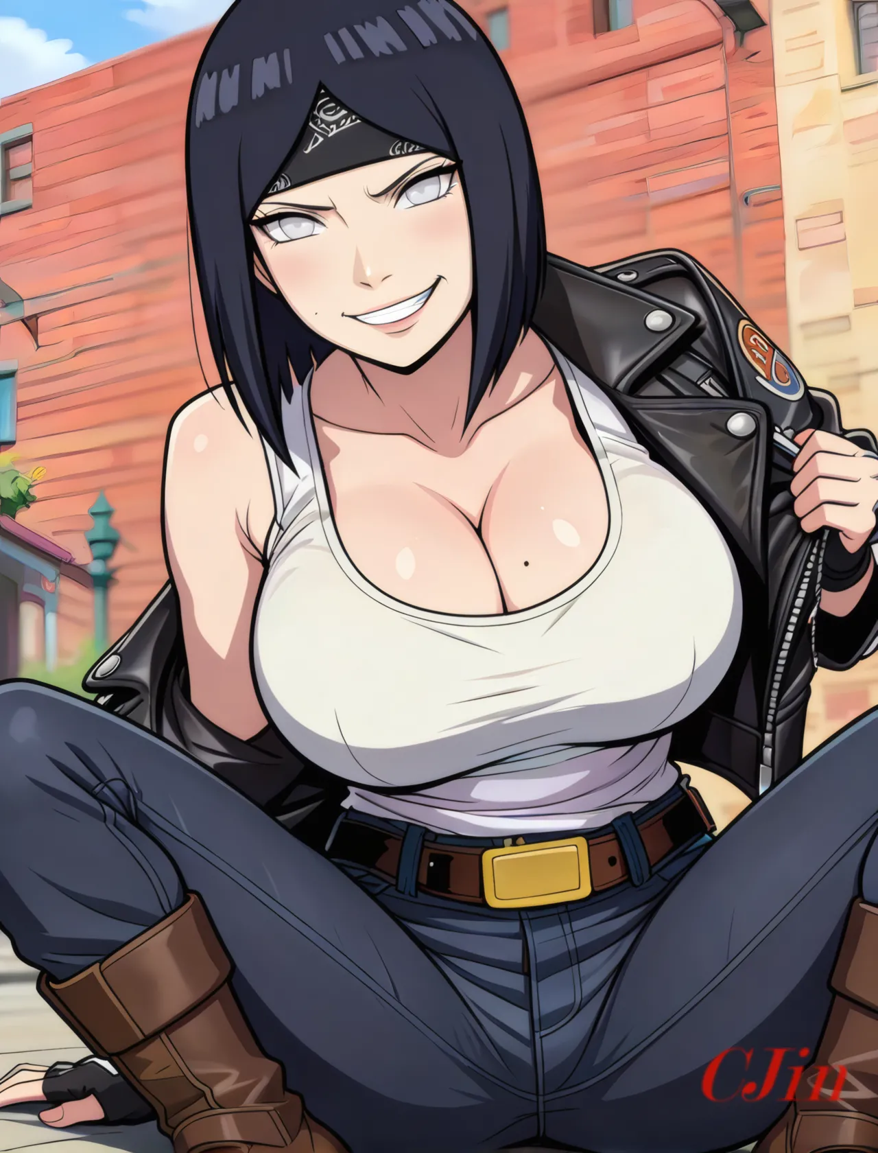 HINATA UZUMAKI AS THE MOTHER - THE QUEEN OF THE BIKERS page 10 full