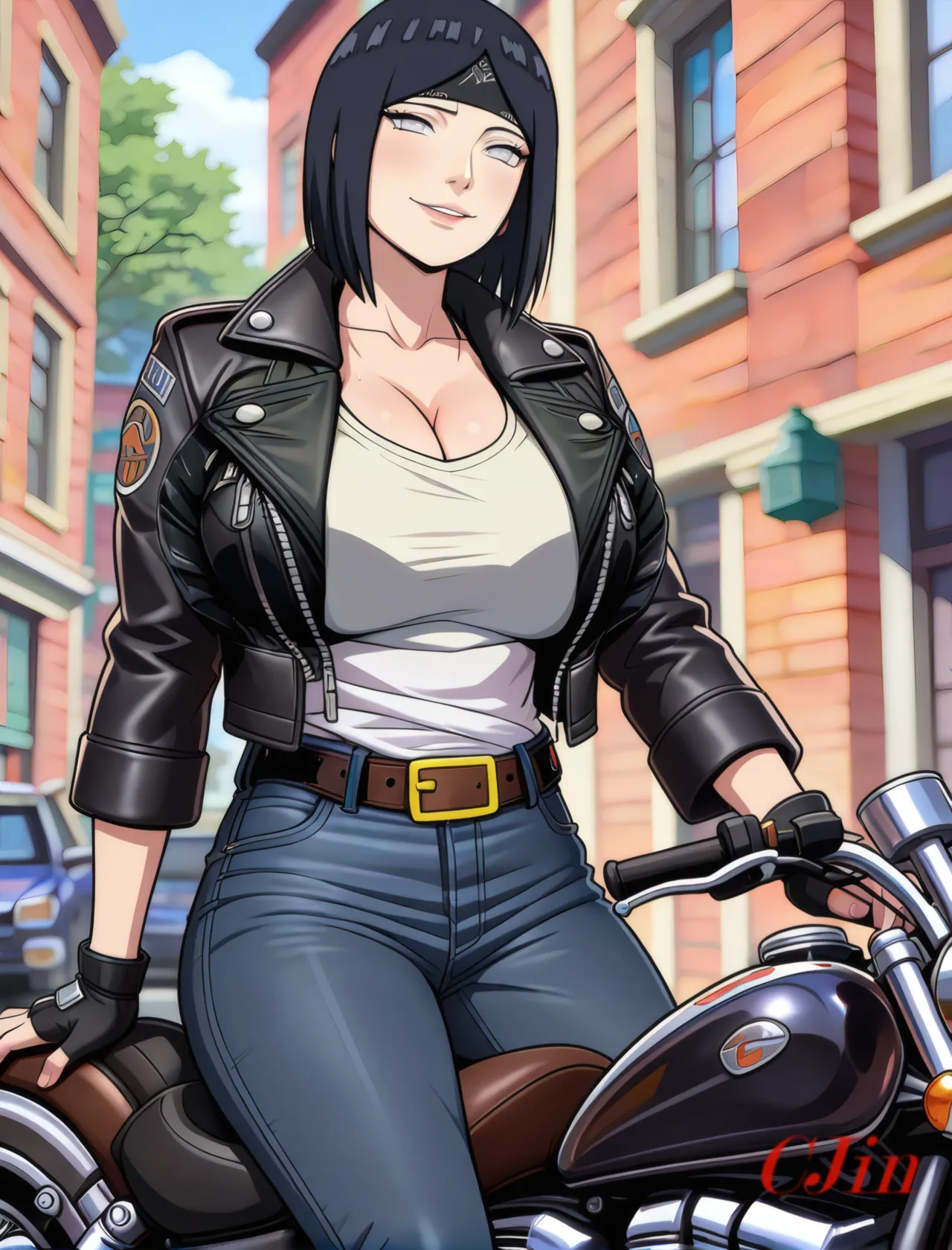 HINATA UZUMAKI AS THE MOTHER - THE QUEEN OF THE BIKERS page 2 full