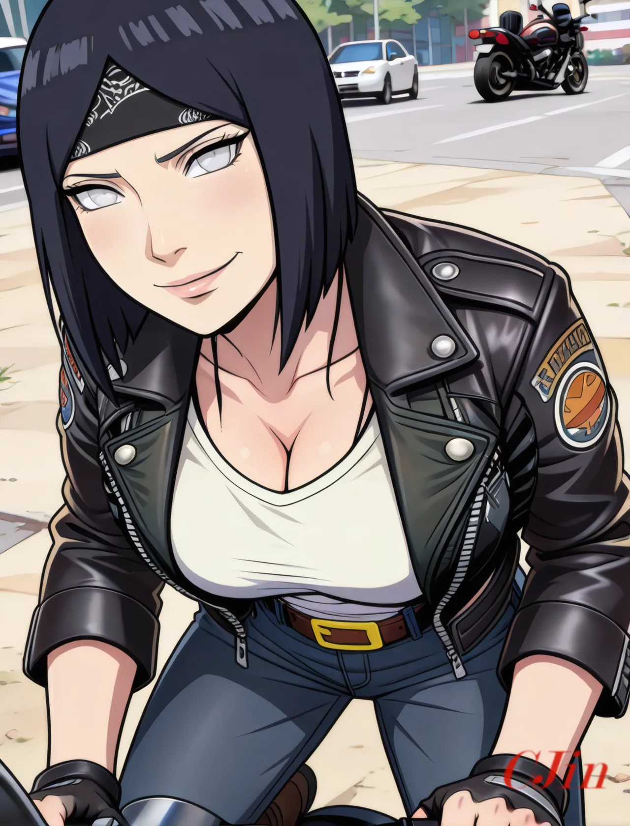 HINATA UZUMAKI AS THE MOTHER - THE QUEEN OF THE BIKERS page 3 full