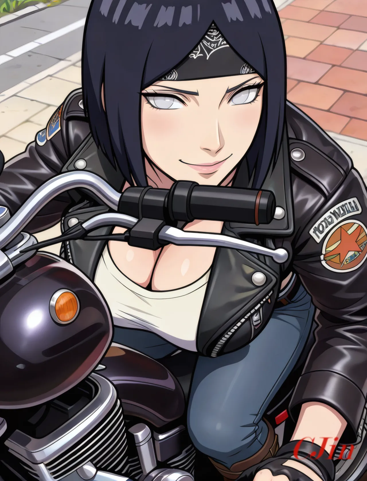 HINATA UZUMAKI AS THE MOTHER - THE QUEEN OF THE BIKERS page 4 full