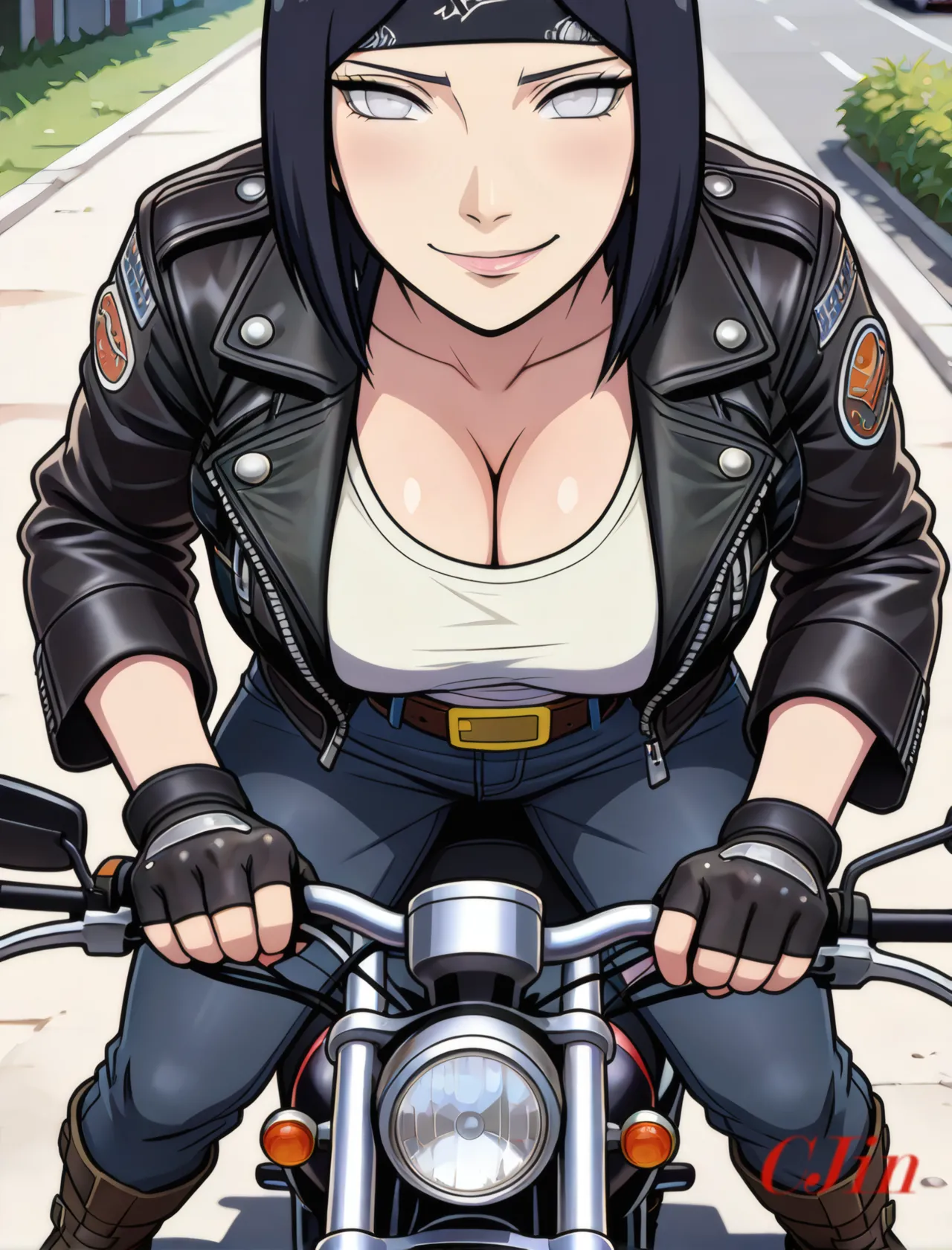 HINATA UZUMAKI AS THE MOTHER - THE QUEEN OF THE BIKERS page 6 full