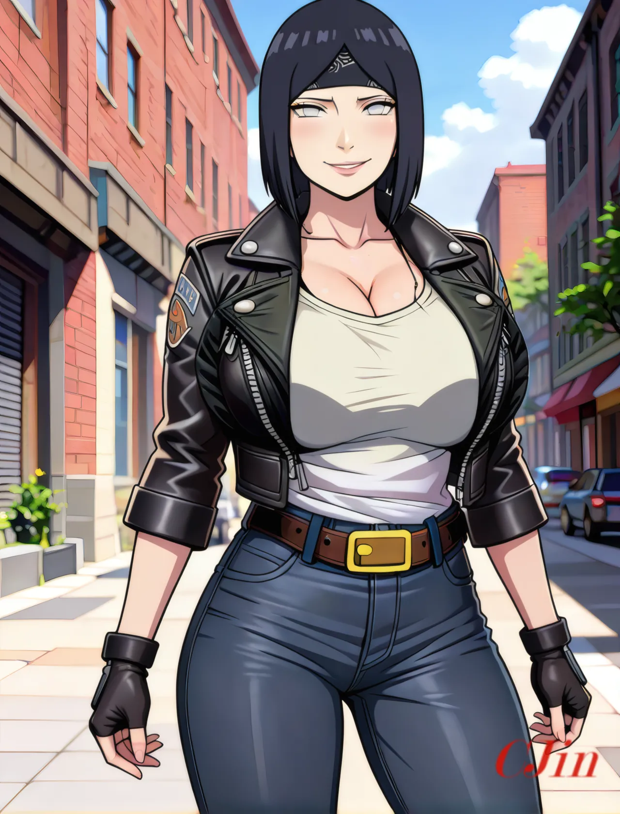 HINATA UZUMAKI AS THE MOTHER - THE QUEEN OF THE BIKERS page 8 full