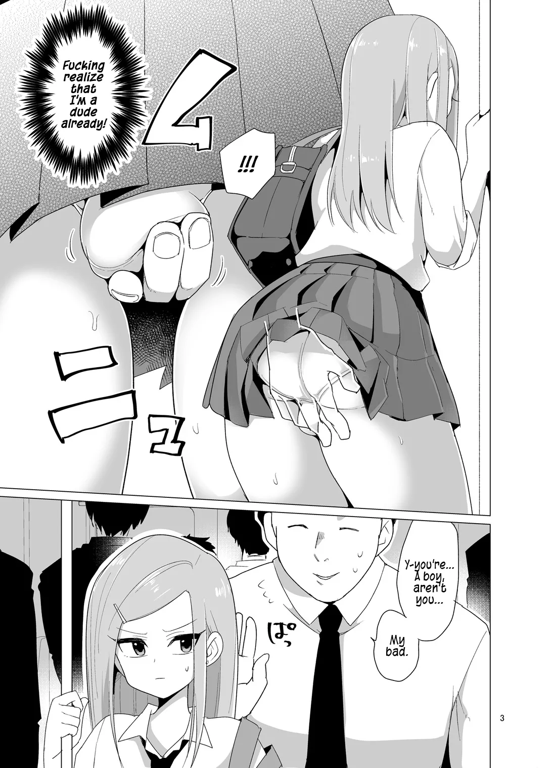 Josou Danshi ga Chikan ni Okasareru made no 3 Hiai _ The Crossdressing Boy Who Got Molested Over A Period Of 3 Days page 4 full