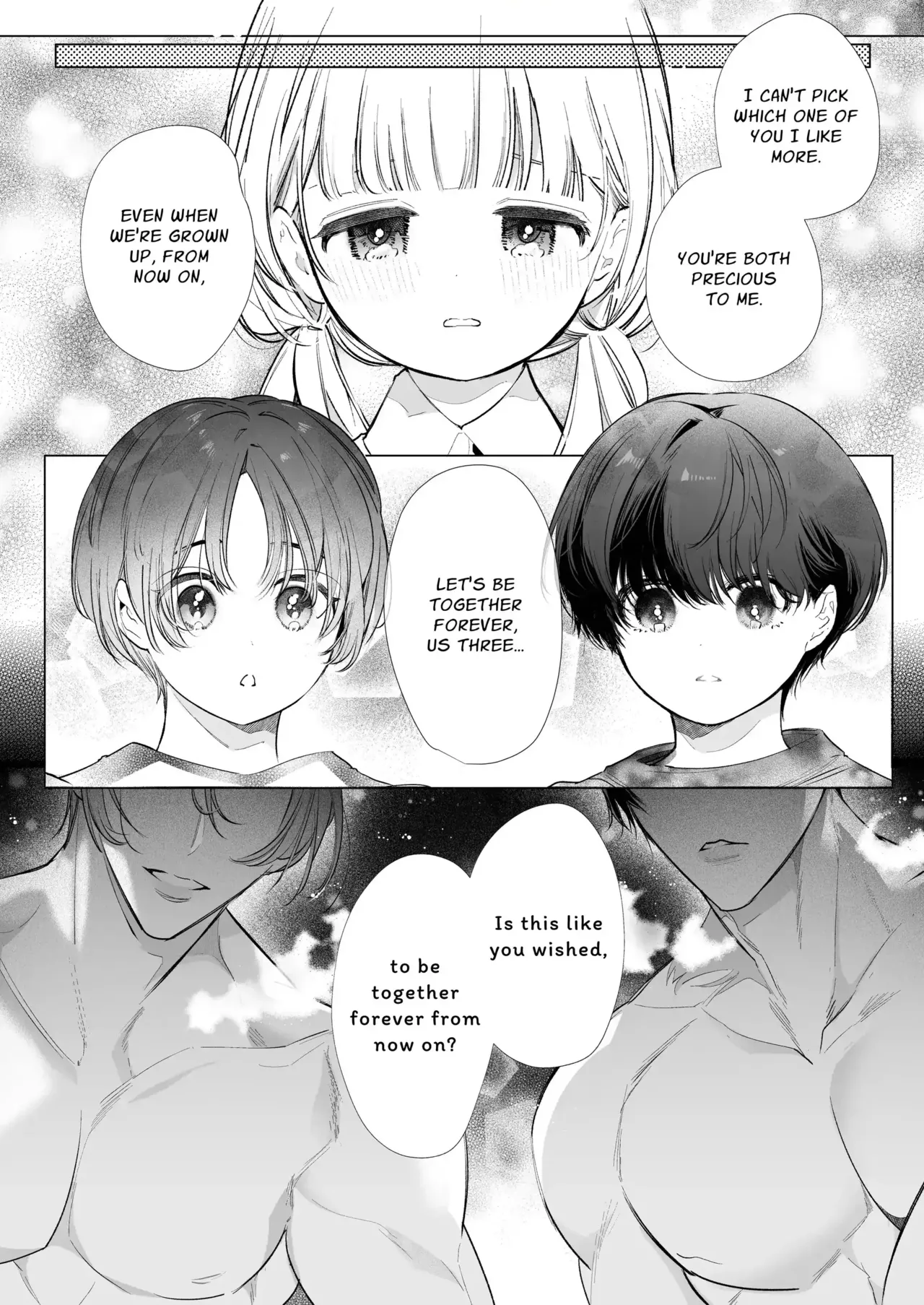 Friendship Breaking Maiden. ~wanting to be together forever, longtime friends have a threesome~ page 2 full