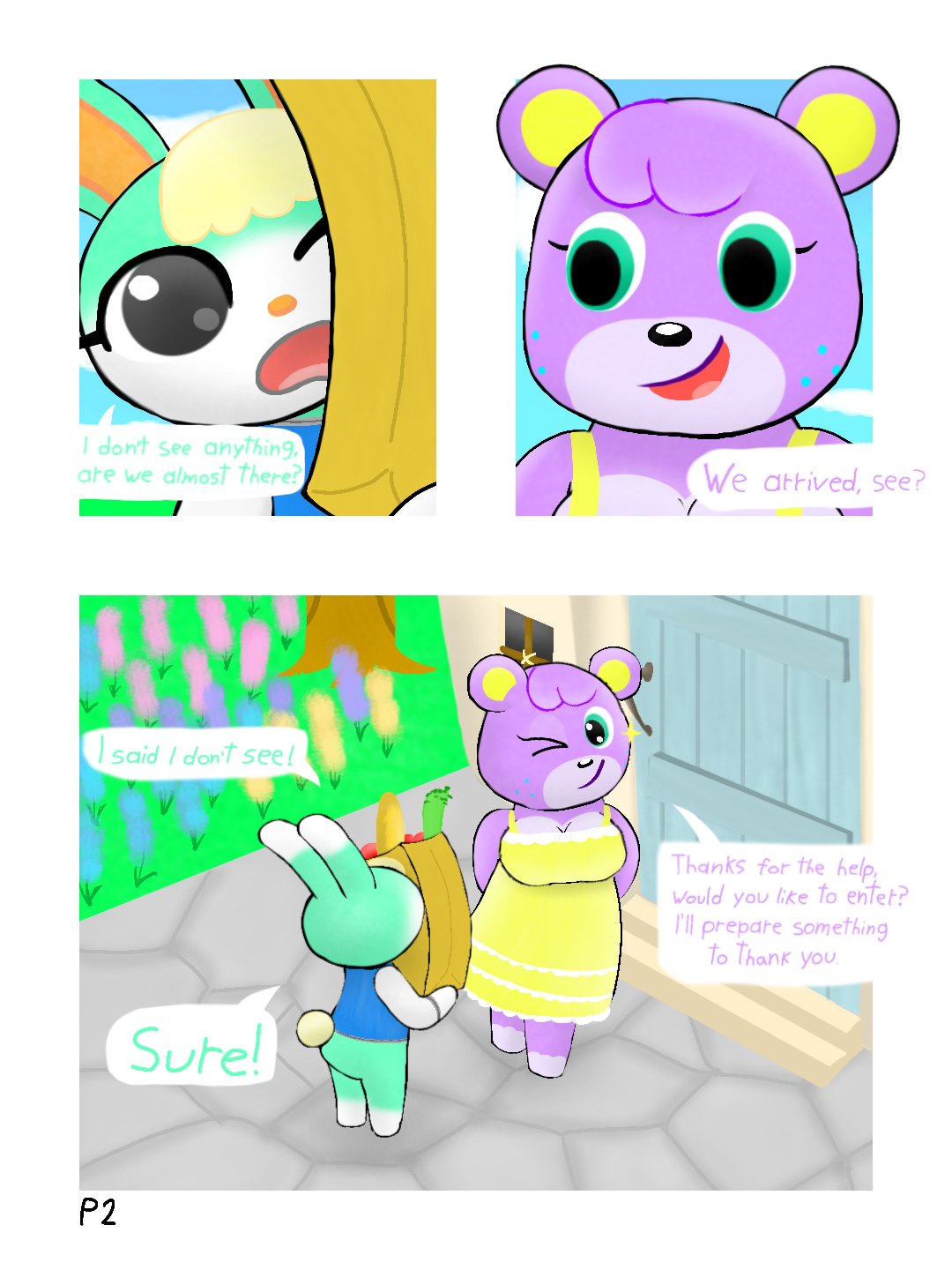 Megan and Sasha comic page 2 full