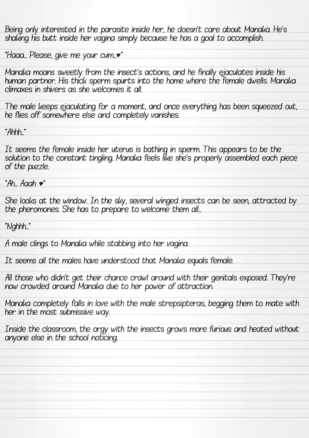 Misuke's Short Stories #31 - Strepsiptera Sex page 8 full