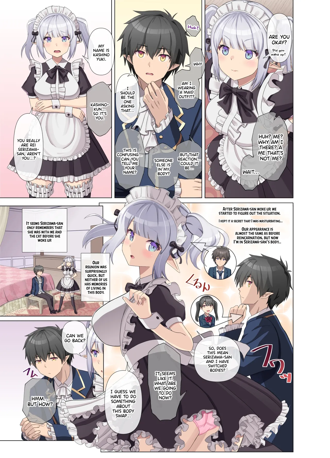 TS Tensei Shitara Akogare no Onnanoko datta "Maid na Boku wa Mechakucha ni Saretai" | When I Reincarnated as the Girl I Liked: "As a Maid, I Want to Be Completely Messed Up" page 9 full