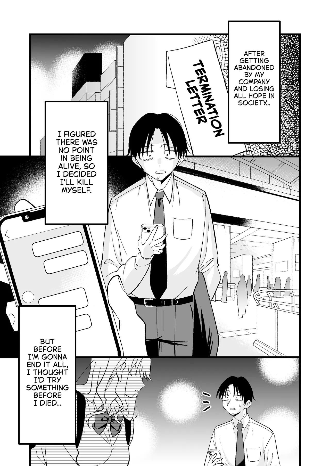 Shinitagari Shachiku datta Ore wa Hikari no Papakatsu Gal ni Ikasareru | I Was a Suicidal Wage Slave Until a Daddy Hunting Gyaru of Light Made Me Cum page 2 full