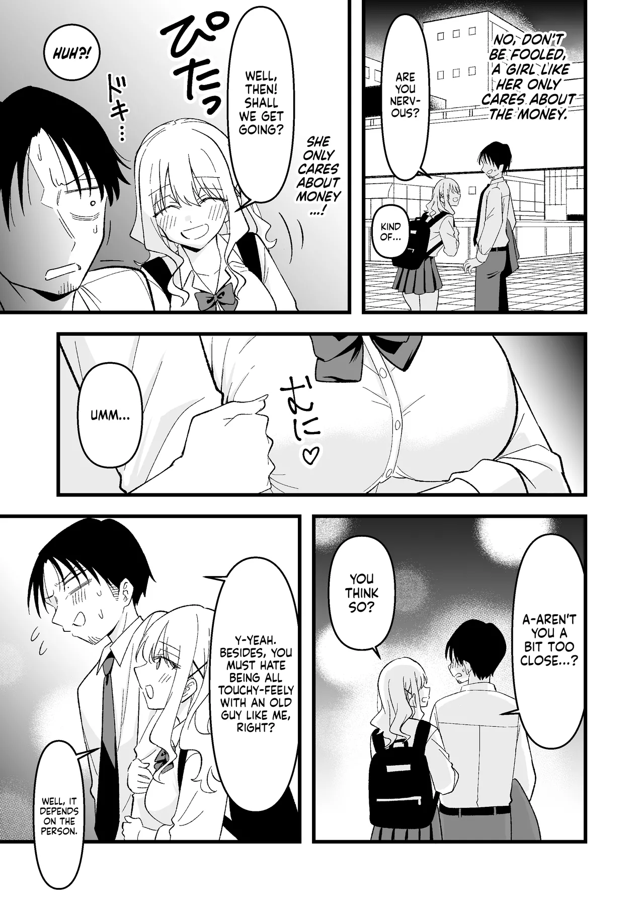 Shinitagari Shachiku datta Ore wa Hikari no Papakatsu Gal ni Ikasareru | I Was a Suicidal Wage Slave Until a Daddy Hunting Gyaru of Light Made Me Cum page 4 full