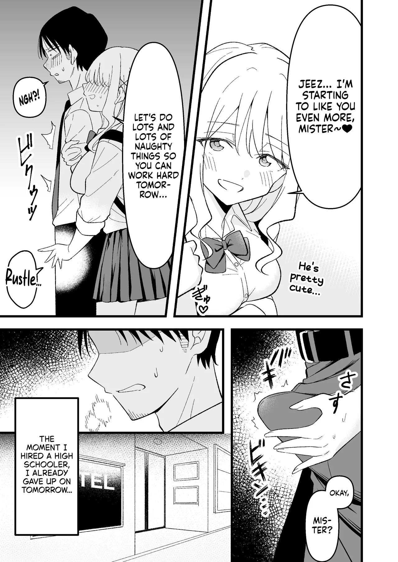 Shinitagari Shachiku datta Ore wa Hikari no Papakatsu Gal ni Ikasareru | I Was a Suicidal Wage Slave Until a Daddy Hunting Gyaru of Light Made Me Cum page 6 full
