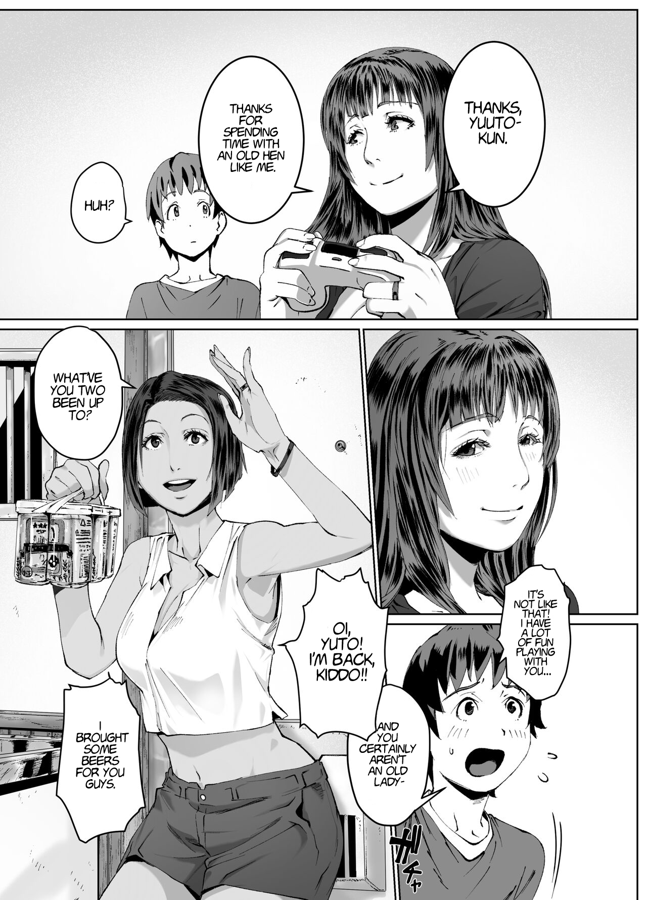 Hitozuma Max! Oku-sama wa Game & Sex Friend - English - page 7 full