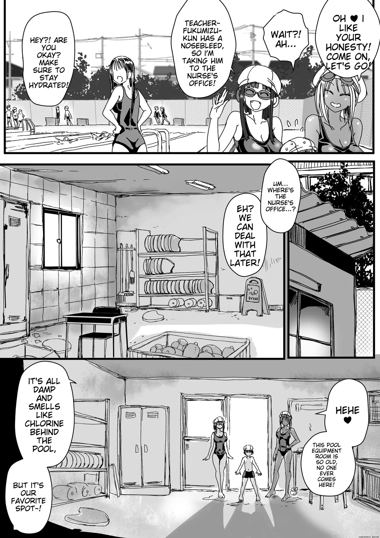 School Swimsuit Bitch! Deflowering a Virgin in the Pool Equipment Room page 8 full