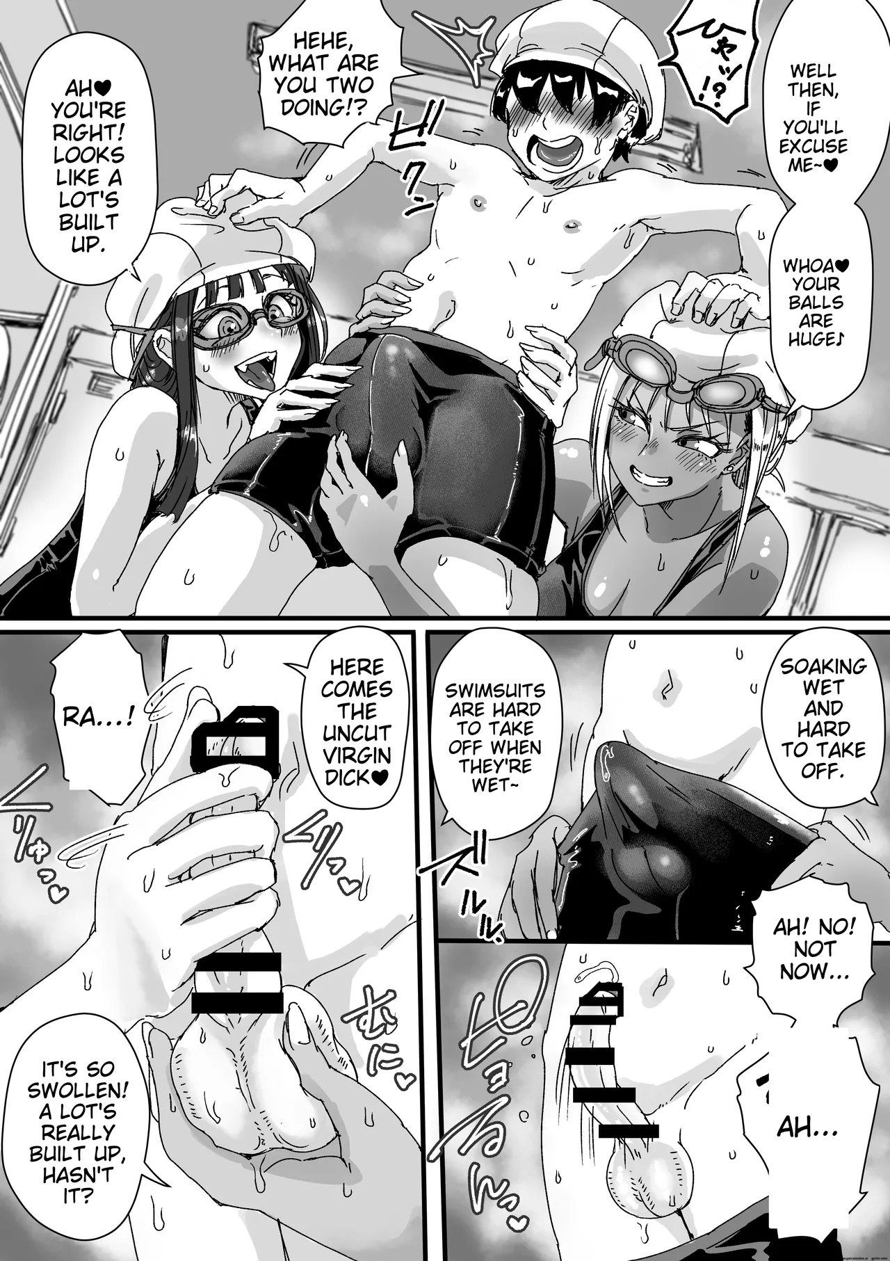 School Swimsuit Bitch! Deflowering a Virgin in the Pool Equipment Room page 9 full