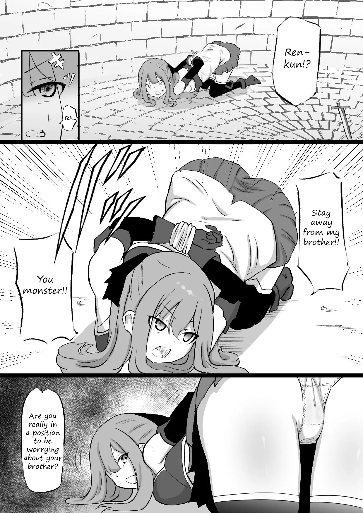 A story about an Onee-san being impregnated by an incubus and her Onii-chan being made into a succubus' pet page 2 full