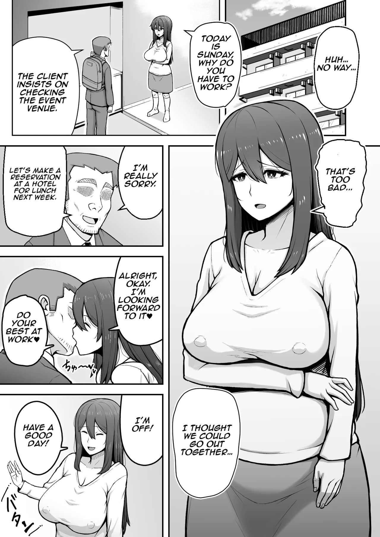 Okusan ga Kinyoku Ochisuru Dosukebe Zuma deshita | She was a lewd housewife who falls into depravity for money page 2 full