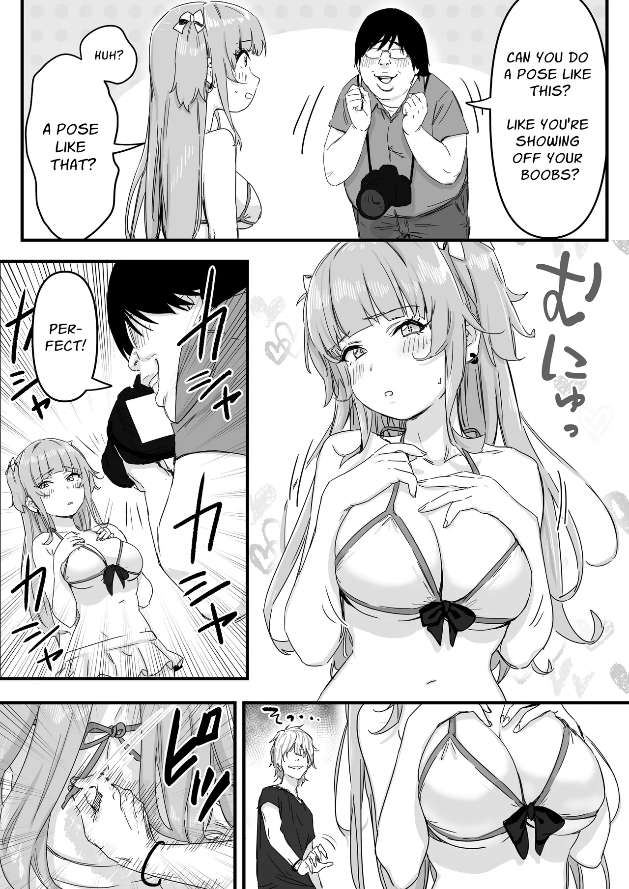 Mizugi Idol no Nama Oppai wo Minna no Mae de Sarashitai | Swimsuit Idol Wants to Expose Her Titties to Everyone page 10 full