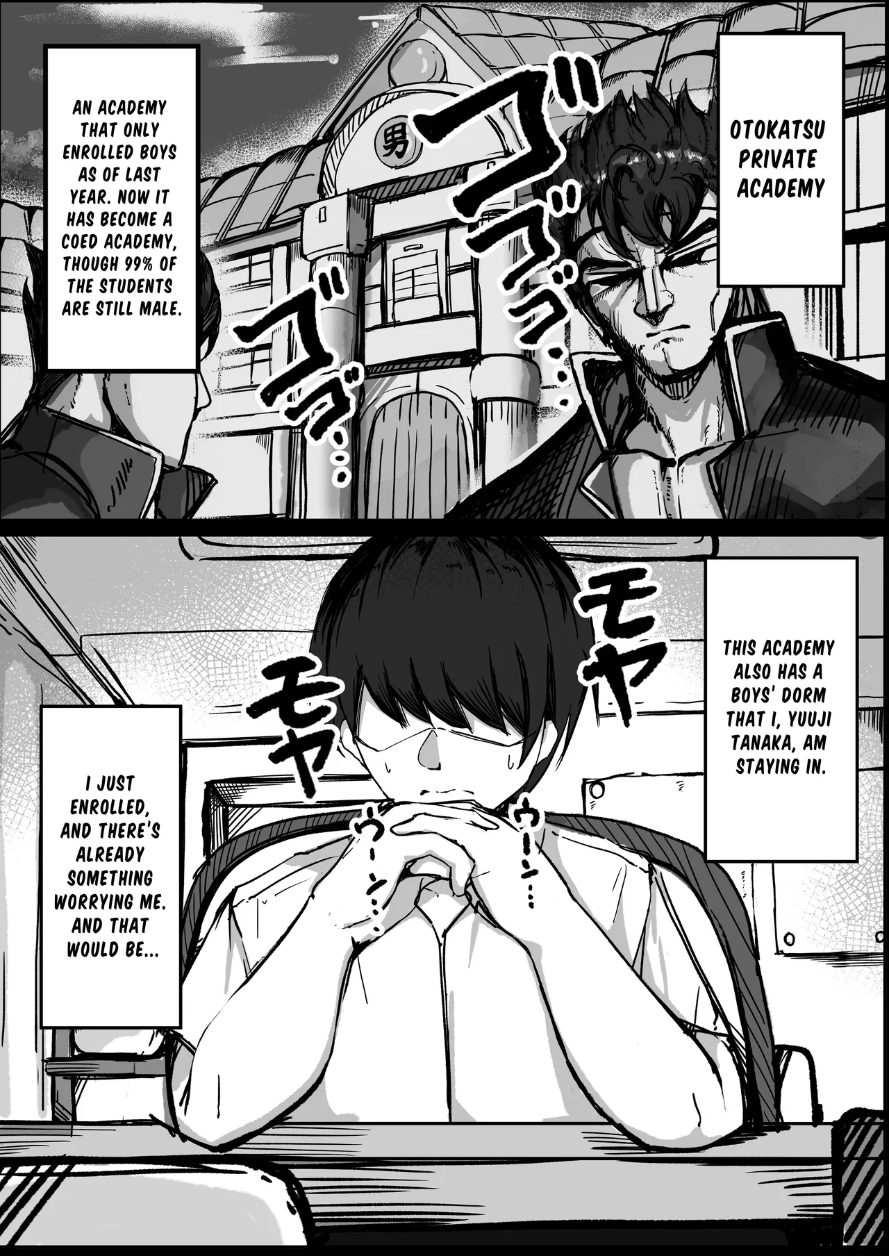 Danshiryou no Aibeya wa H no Toki Dosukebe ni Naru Bakunyuu Dansou Joshi | Busty Crossdressing Woman gets Horny for Sex in the Shared Room of a Male Dormitory page 2 full