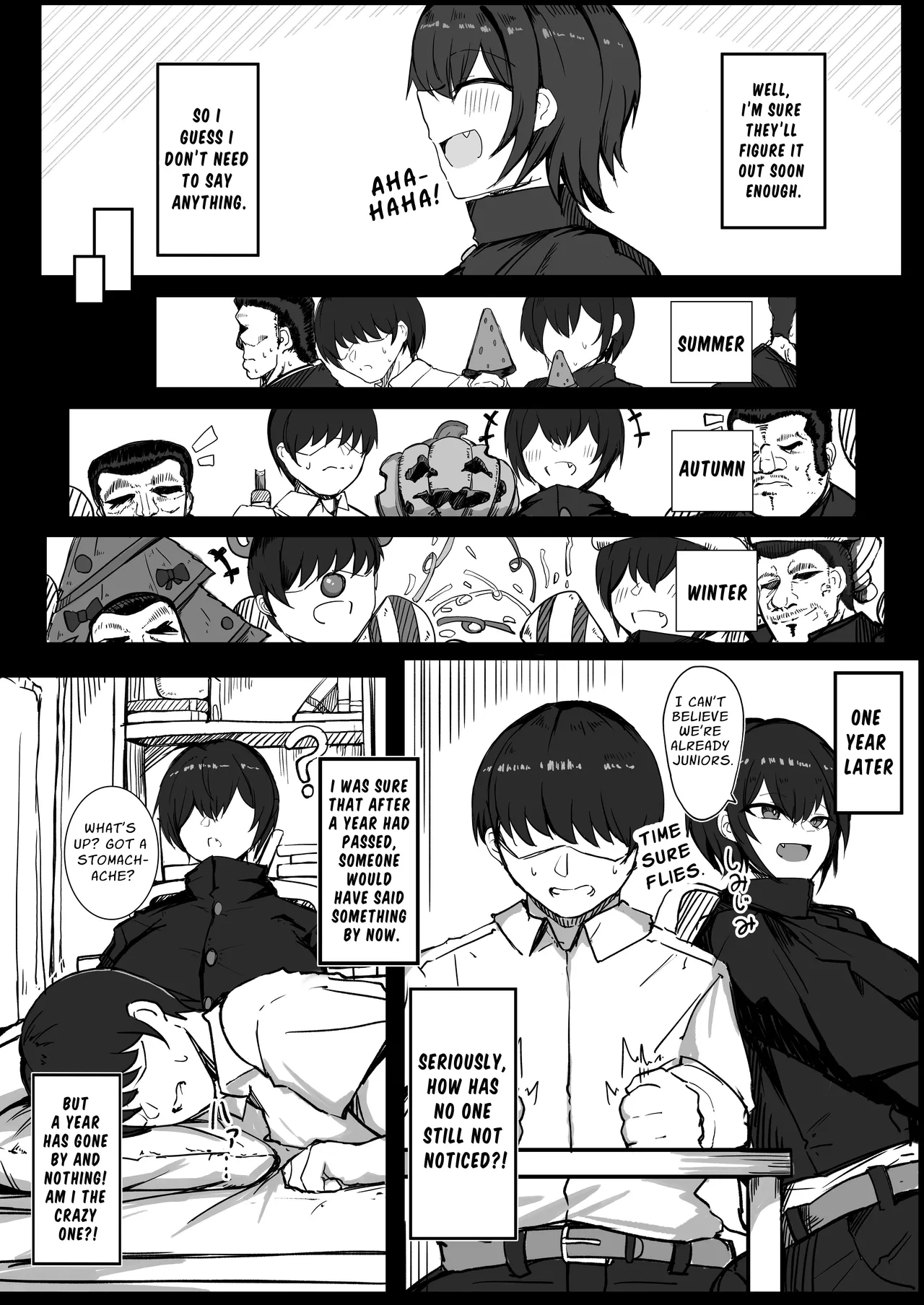 Danshiryou no Aibeya wa H no Toki Dosukebe ni Naru Bakunyuu Dansou Joshi | Busty Crossdressing Woman gets Horny for Sex in the Shared Room of a Male Dormitory page 4 full