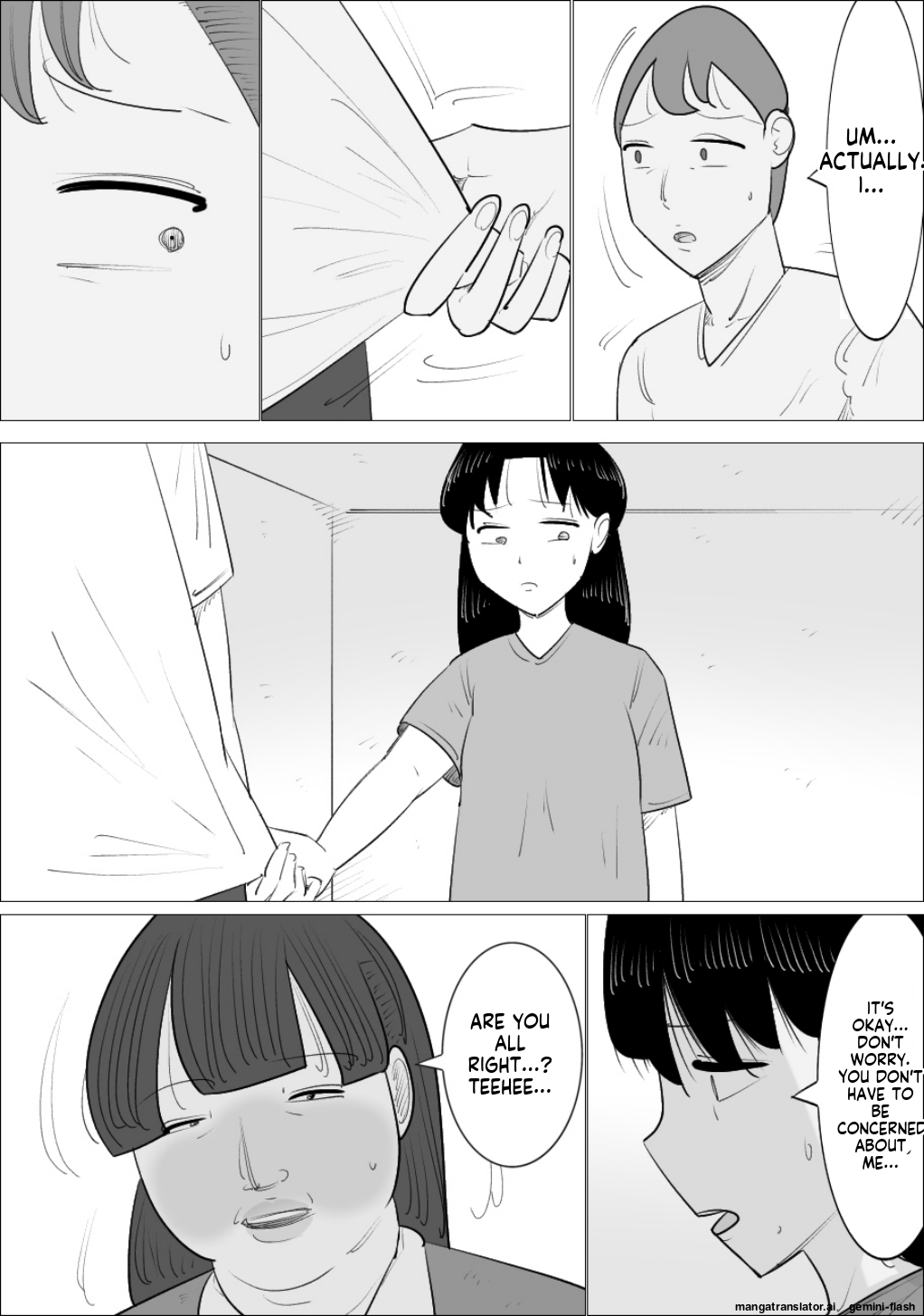 A married couple who have an unattractive mature woman act as their surrogate. page 7 full