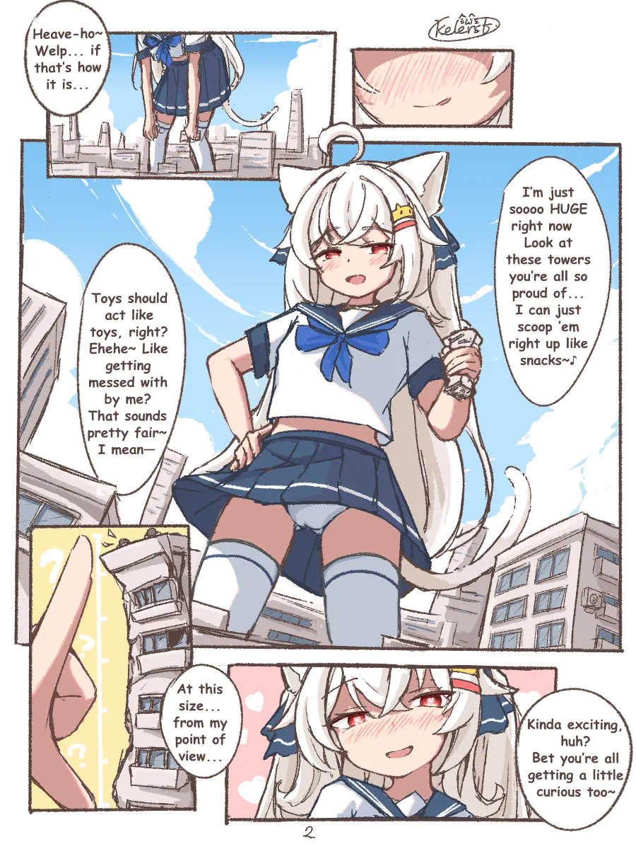 Kyodai Nekomimi-chan no Machi Asobi | Giant Nekomimi-chan's City Playtime page 3 full