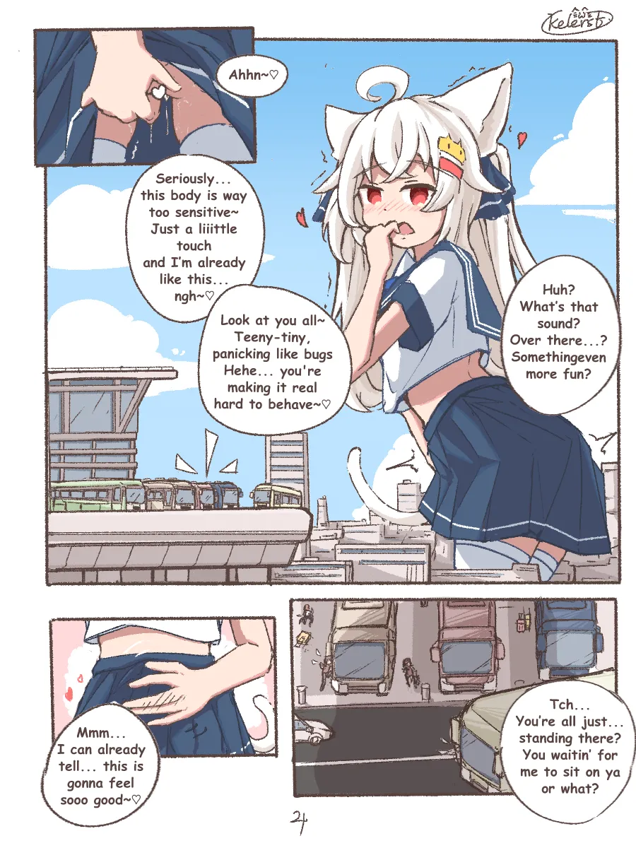 Kyodai Nekomimi-chan no Machi Asobi | Giant Nekomimi-chan's City Playtime page 5 full