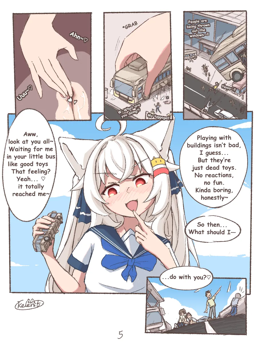 Kyodai Nekomimi-chan no Machi Asobi | Giant Nekomimi-chan's City Playtime page 6 full